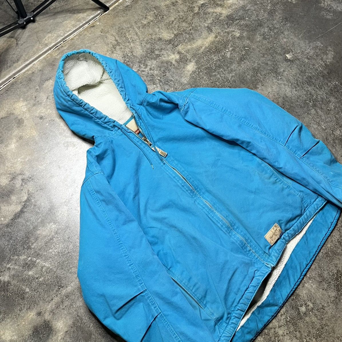 Vintage vintage turquoise carhartt style zip up jacket Size US XL / EU 56 / 4 - 3 Thumbnail