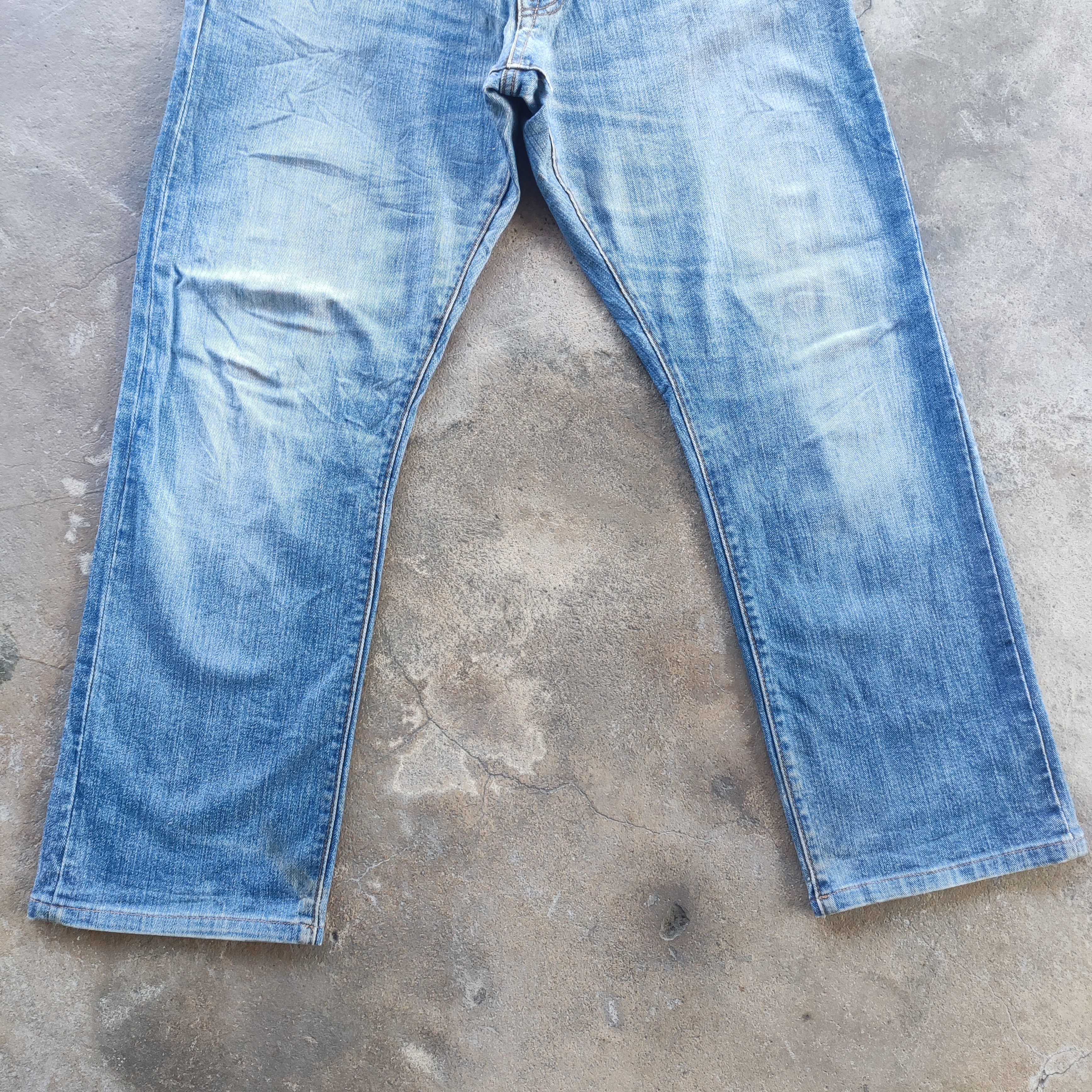 Japanese Brand Vintage Japanese Brand Jeans Ripped Faded Pants Size US 35 - 3 Thumbnail