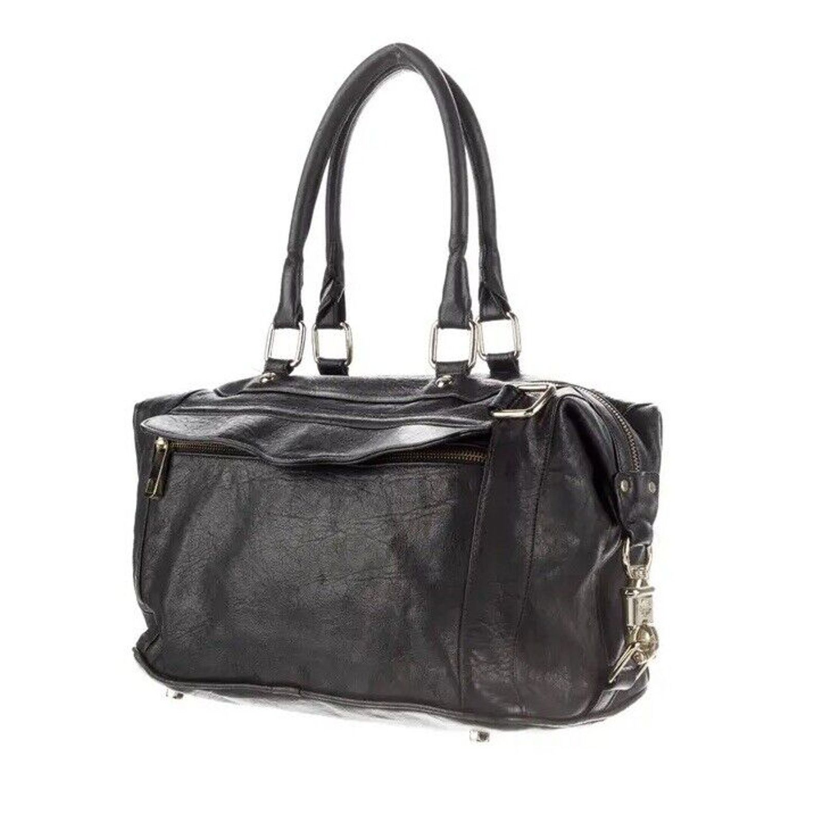 Rebecca Minkoff Black Leather Doctor Bag, Women's