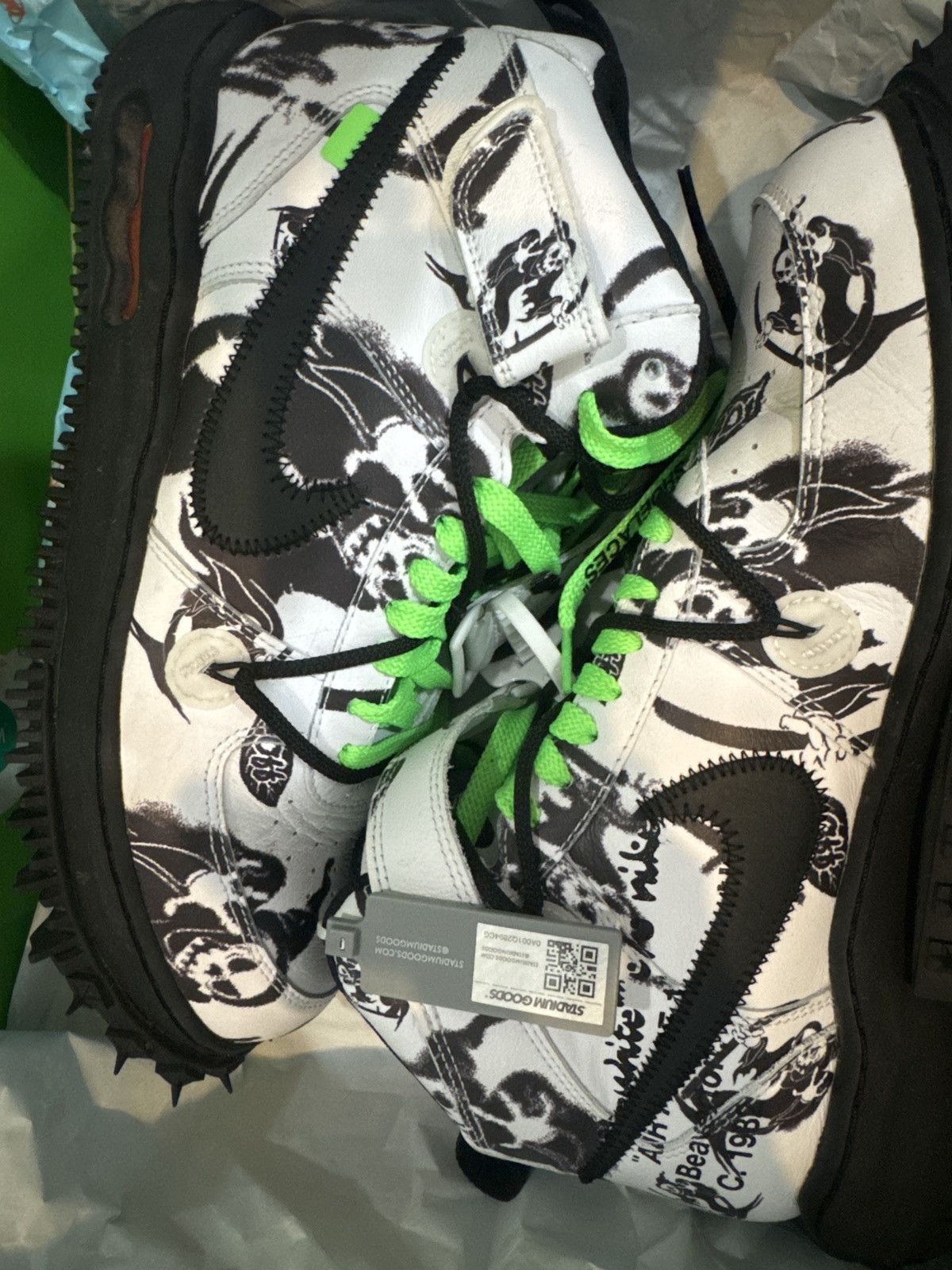 Nike × Off-White Air Force 1 mid SP LTHR grim reaper Size US 11.5 / EU 44-45 - 13 Thumbnail