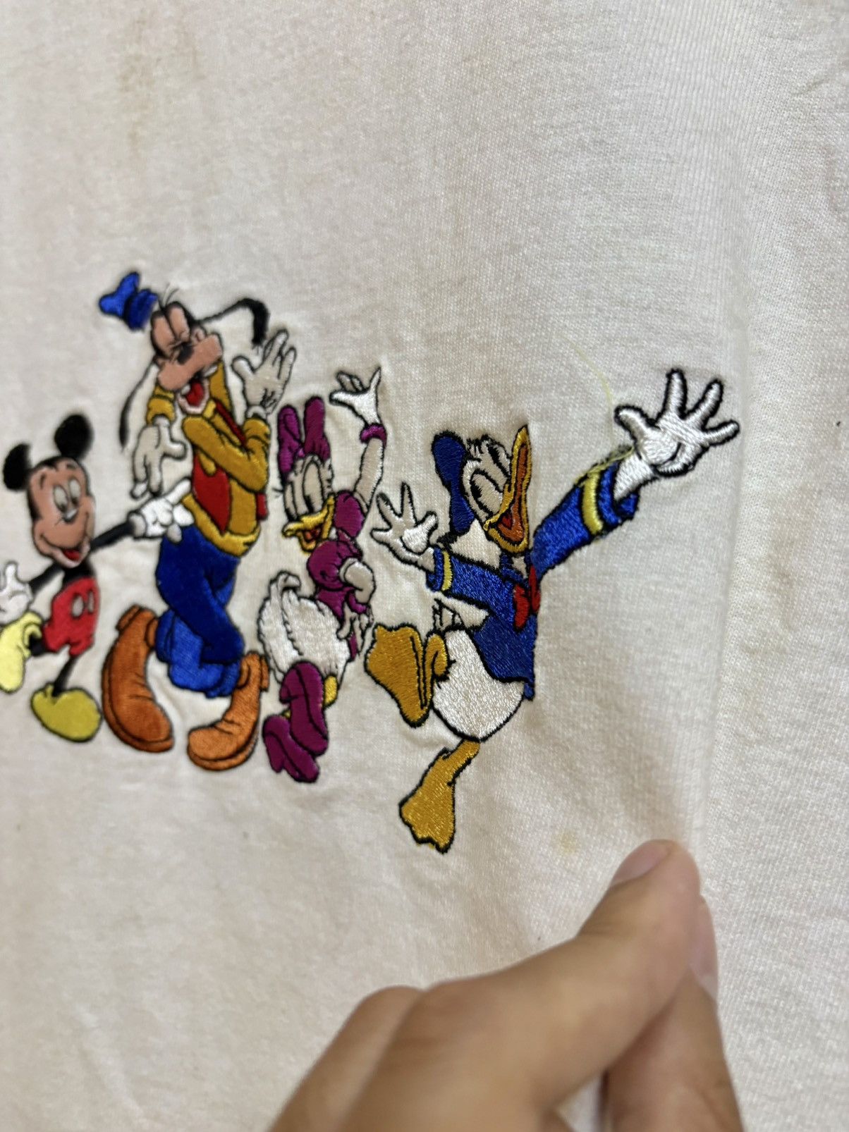 Vintage Vintage 90s Mickey Mouse Line Up Embroidery Cartoon Disney Size US XL / EU 56 / 4 - 5 Thumbnail