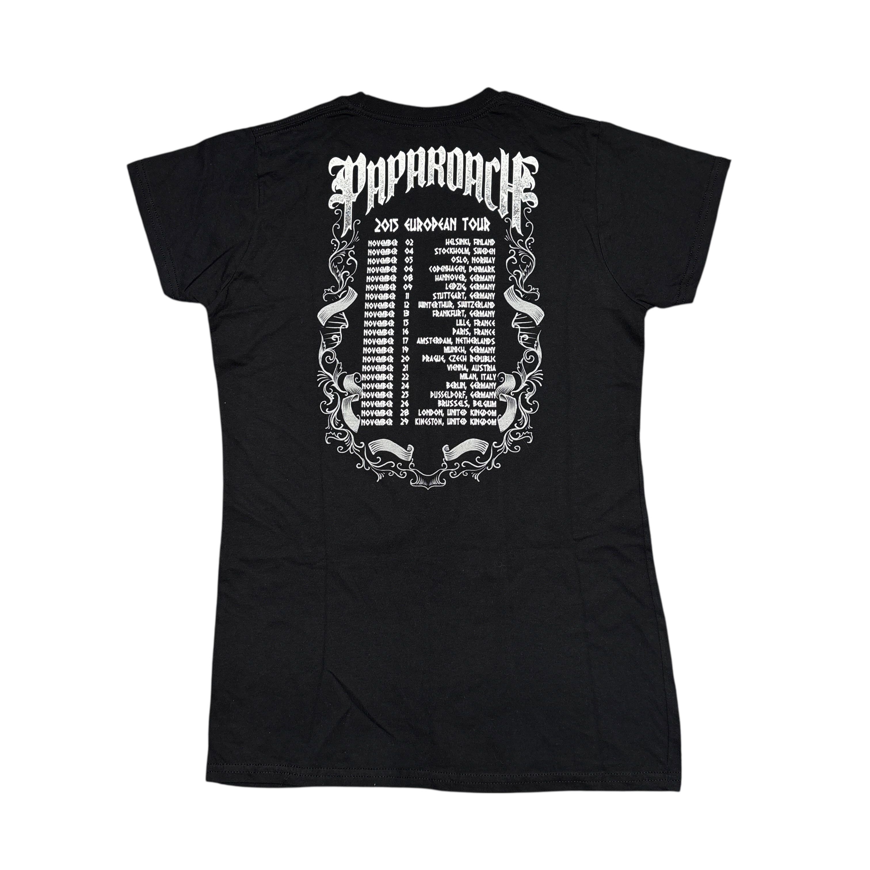 Band Tees Papa Roach Shirt Black Womens Baby Tee Metal Band Tee Size L / US 10 / IT 46 - 2 Thumbnail