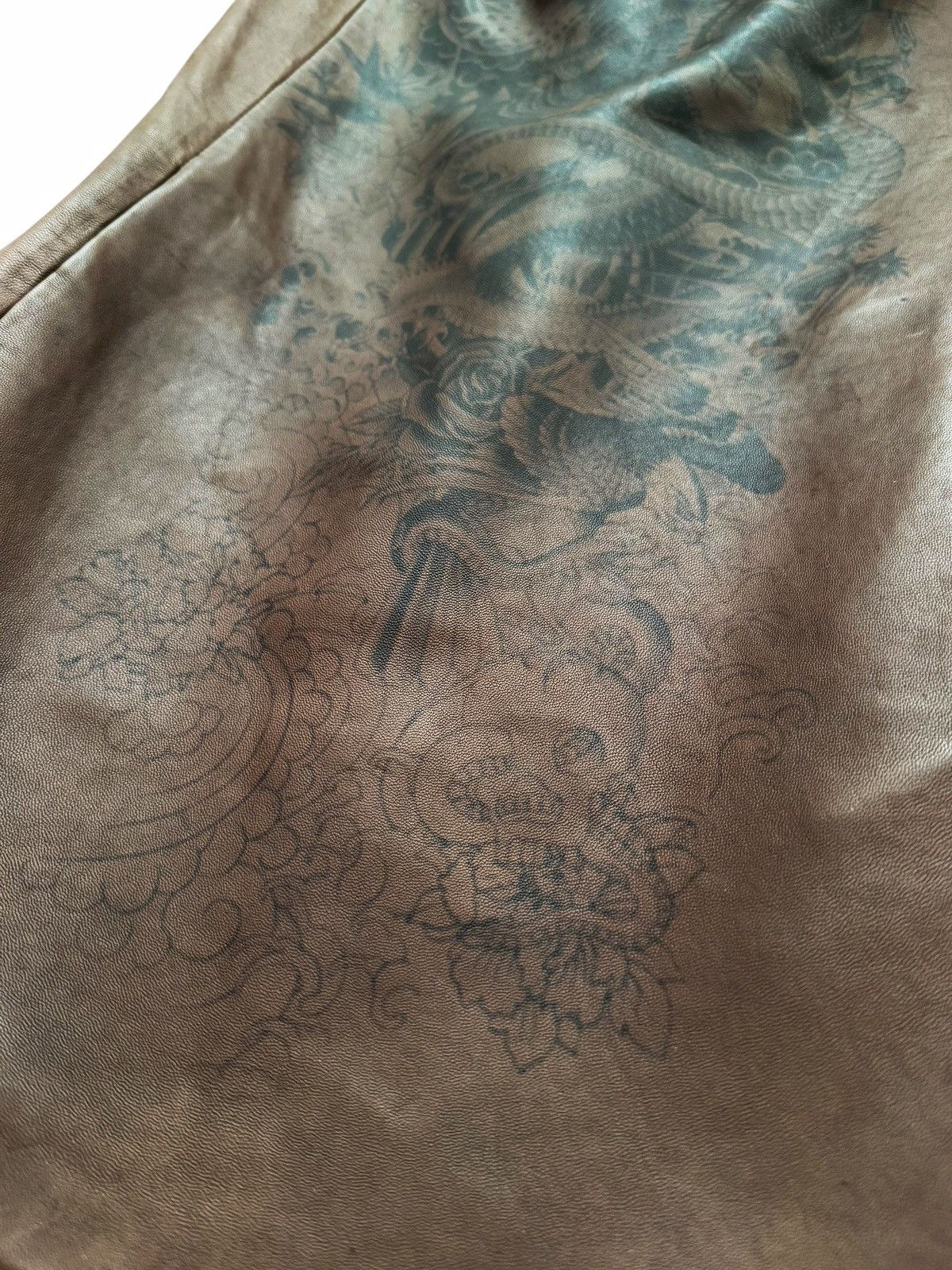 Jean Paul Gaultier $2,200 The Tattoo Lambskin Top Size S / US 4 / IT 40 - 8 Thumbnail