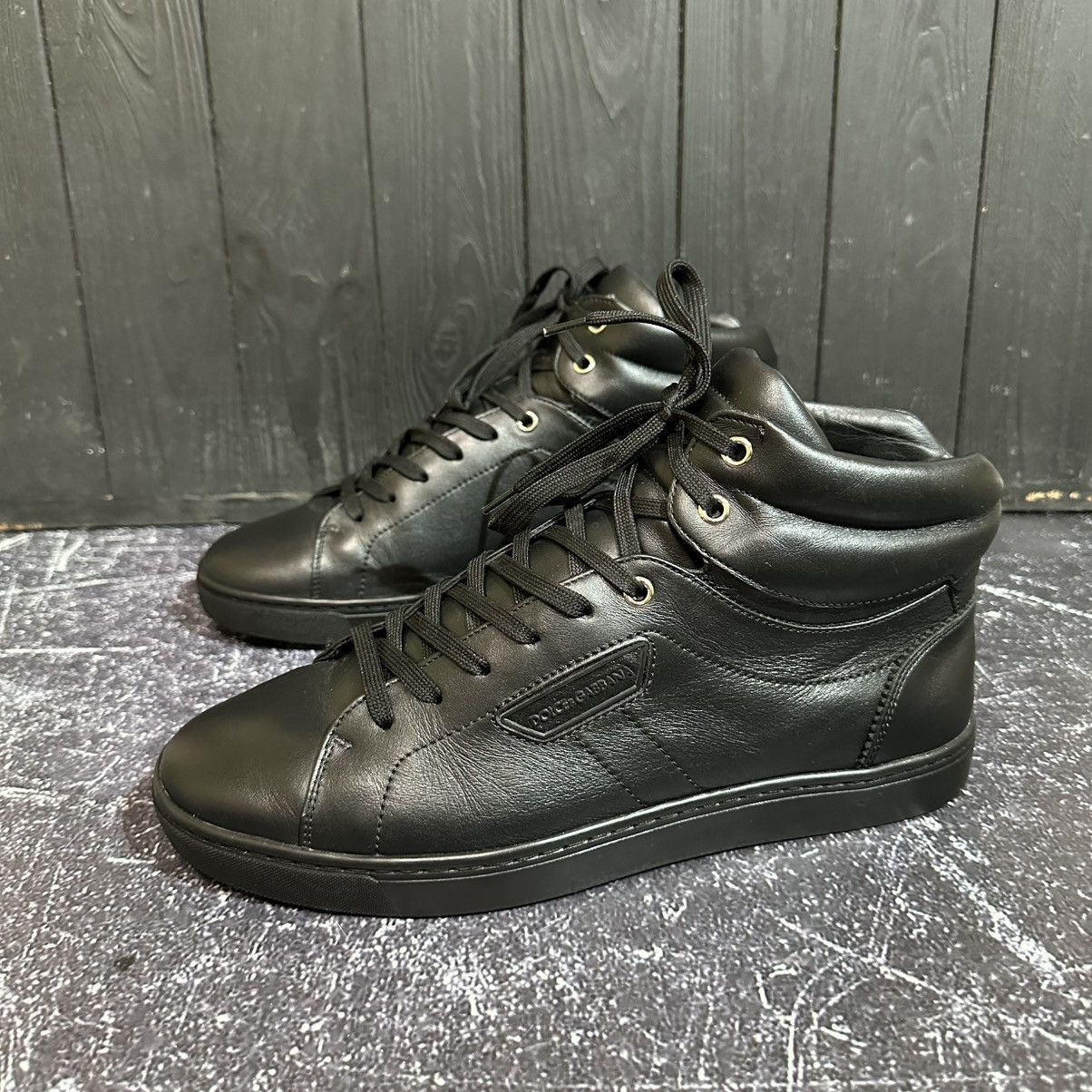Dolce & Gabbana DOLCE & GABBANA Men’s Leather HITOP Shoes size 7.5 UK 26.5cm Size US 8.5 / EU 41-42 - 4 Thumbnail