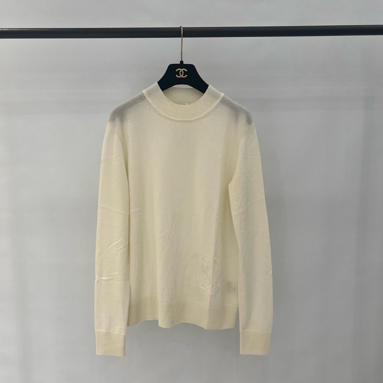 Hermes Hermes Cream Knit Sweater Size 38 Size S / US 4 / IT 40 - 1 Thumbnail