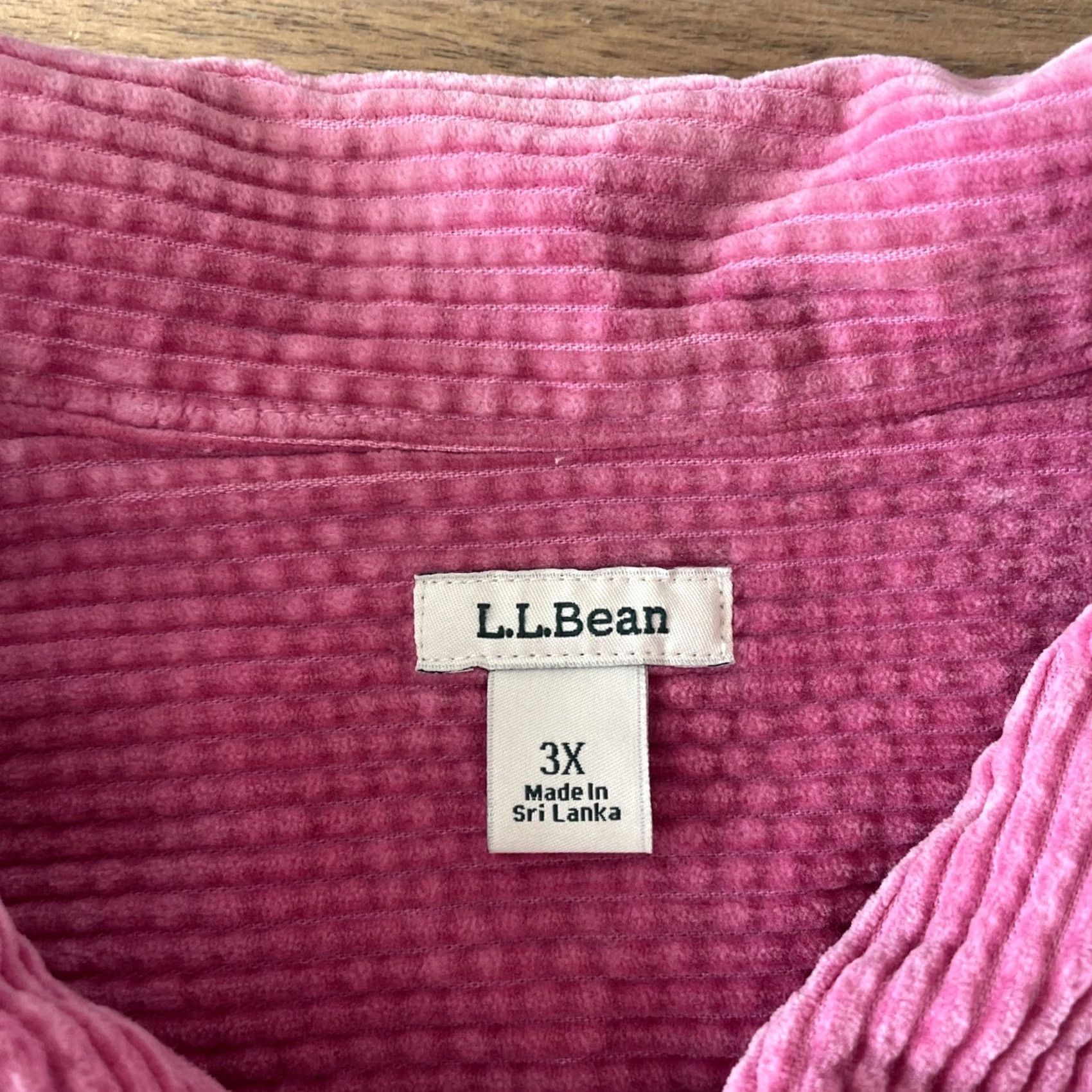 Vintage L.L. Bean Button-Up Corduroy Jacket Women 3X Pink Shacket Overshirt Pockets Casual Vintage: No (adjusted?) Size XXL / US 16-18 / IT 52-54 - 3 Thumbnail