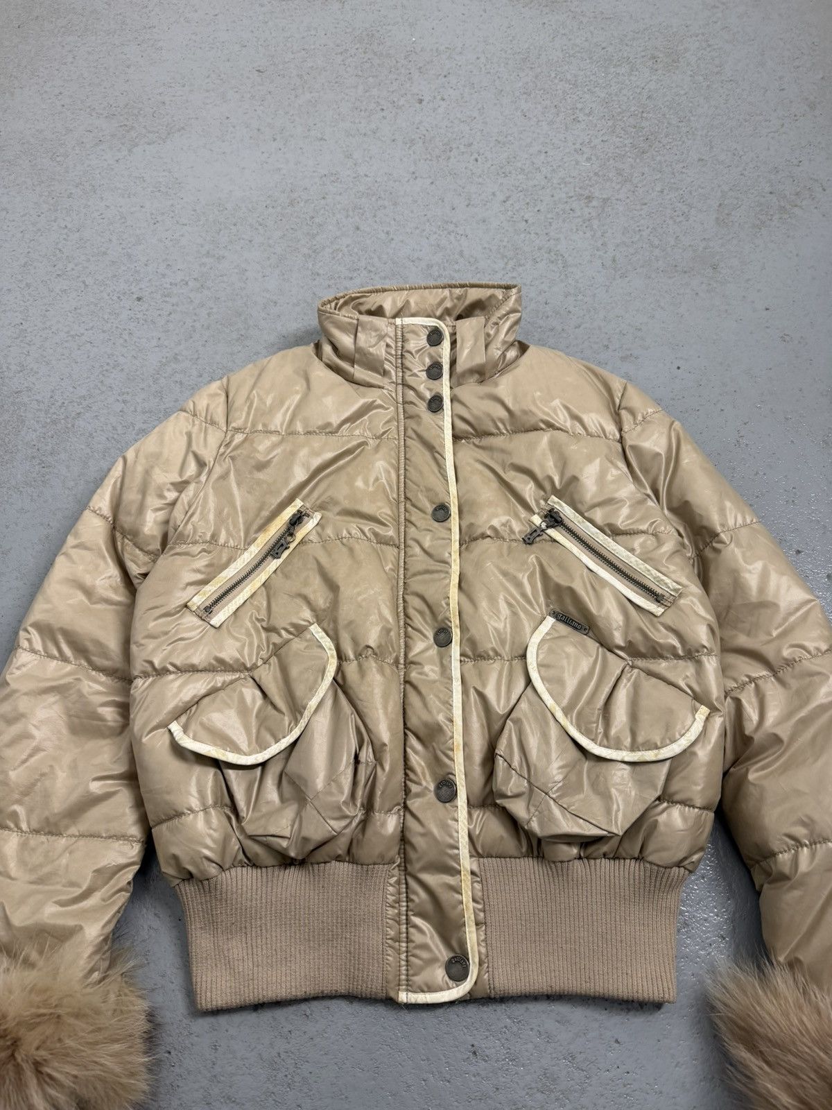 John Galliano Vintage 00s John Galliano Pirate Face Fox Fur Bomber Size XL / US 12-14 / IT 48-50 - 7 Thumbnail