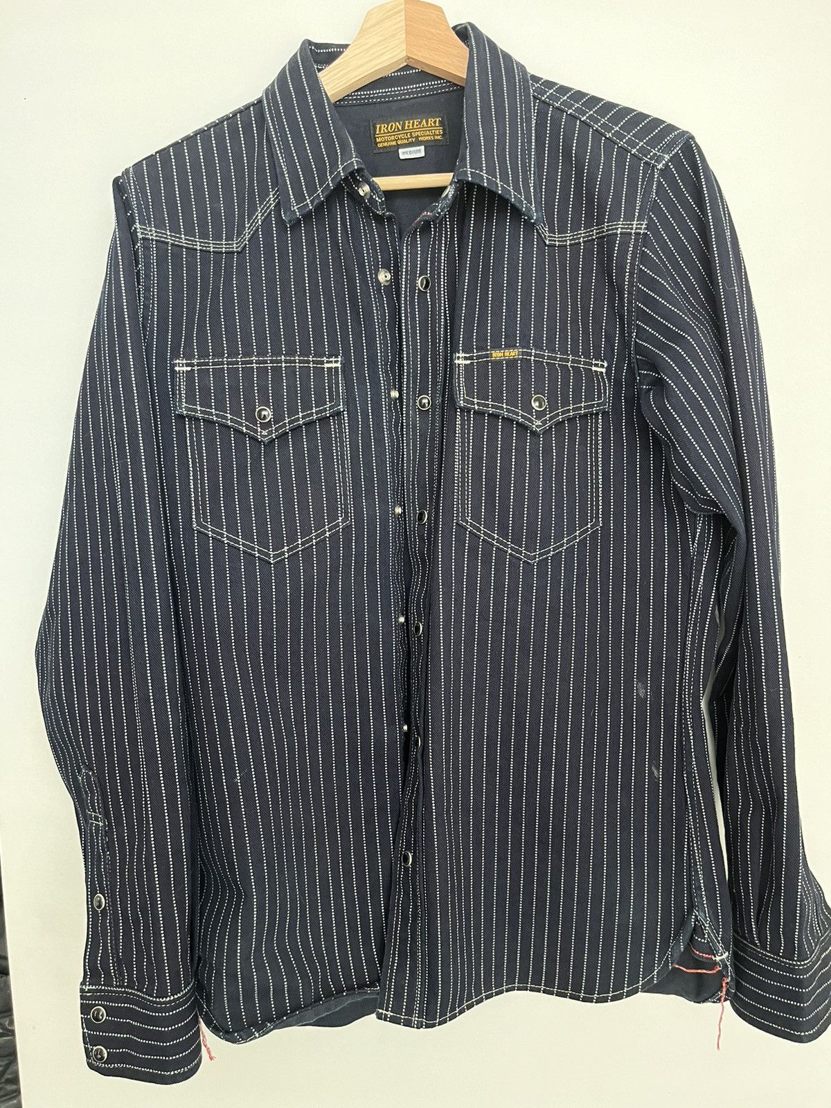 Iron Heart IHSH-316-YEL Western Ombre Check | Grailed