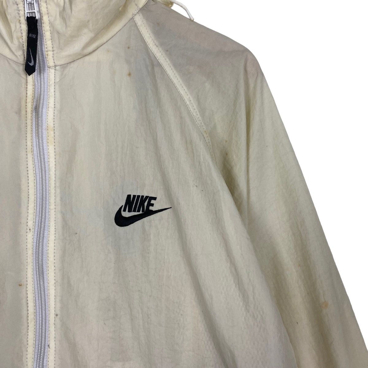 Japanese Brand Vintage 90s Nike Big Swoosh Light Zipper Jacket Size US M / EU 48-50 / 2 - 6 Thumbnail