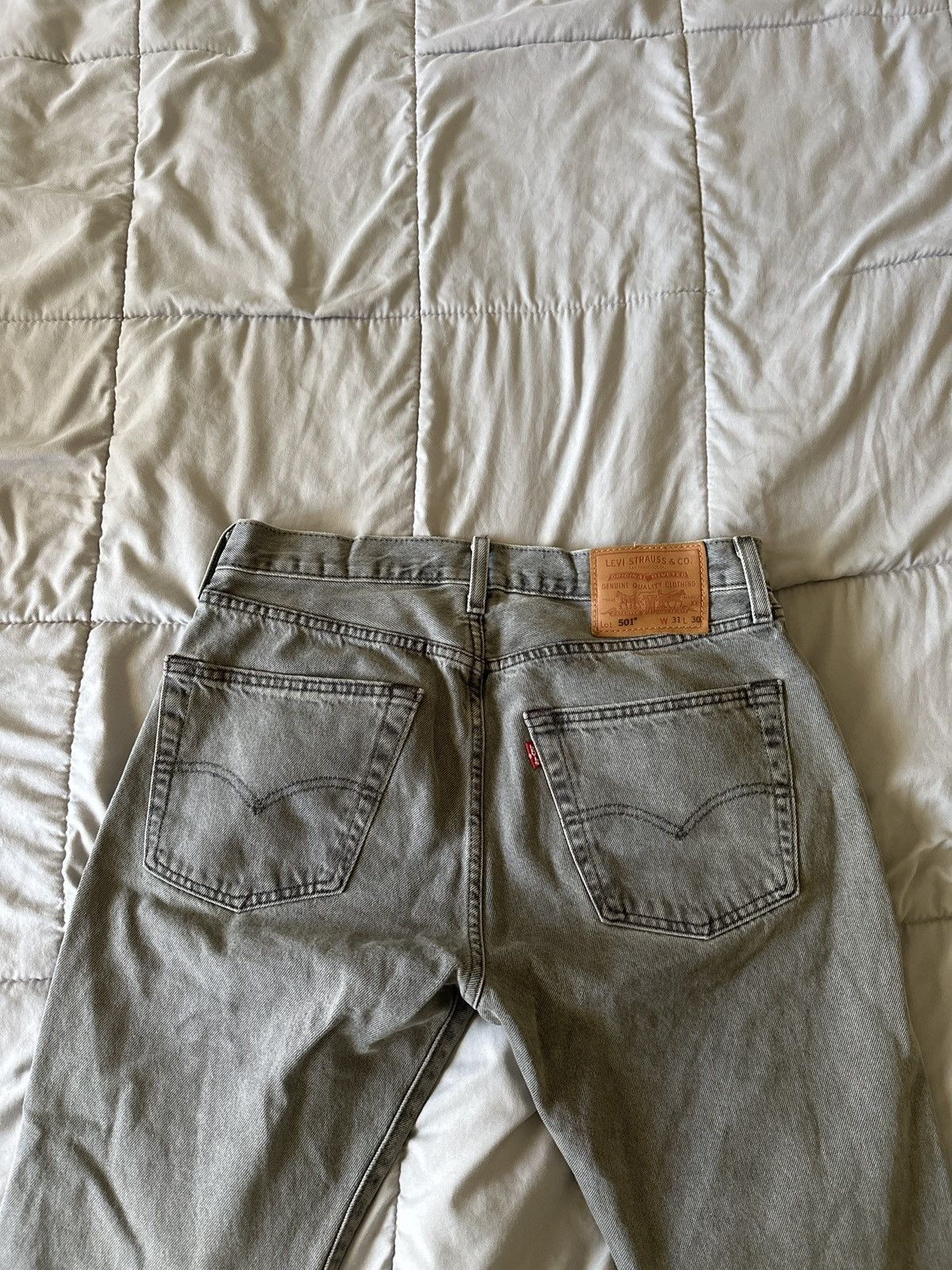 Levi's Vintage Clothing Levi gray washed jeans Size US 31 - 2 Thumbnail