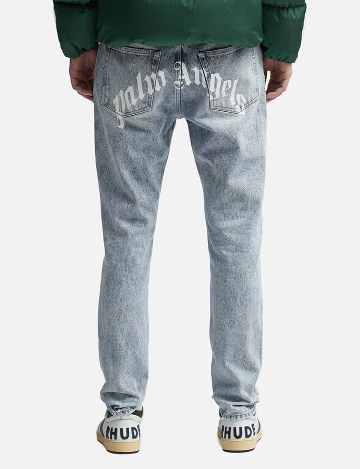 Palm Angels o1y0325 Logo Denim Pant in Blue Size US 32 / EU 48 - 4 Thumbnail