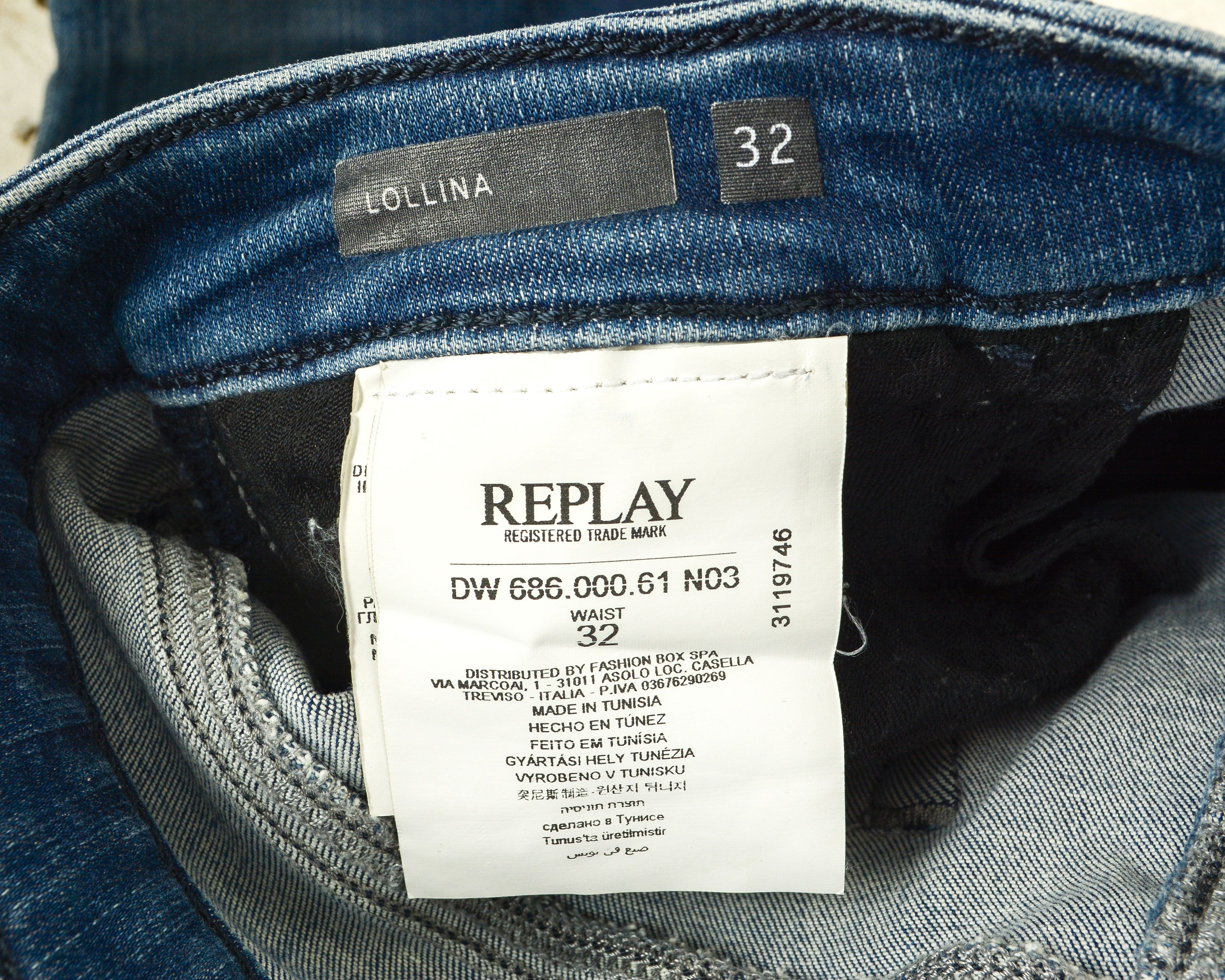 Replay Lollina Women W32 L30 Slim Fit Skinny Jeans Trousers Size 32" / US 10 / IT 46 - 4 Thumbnail