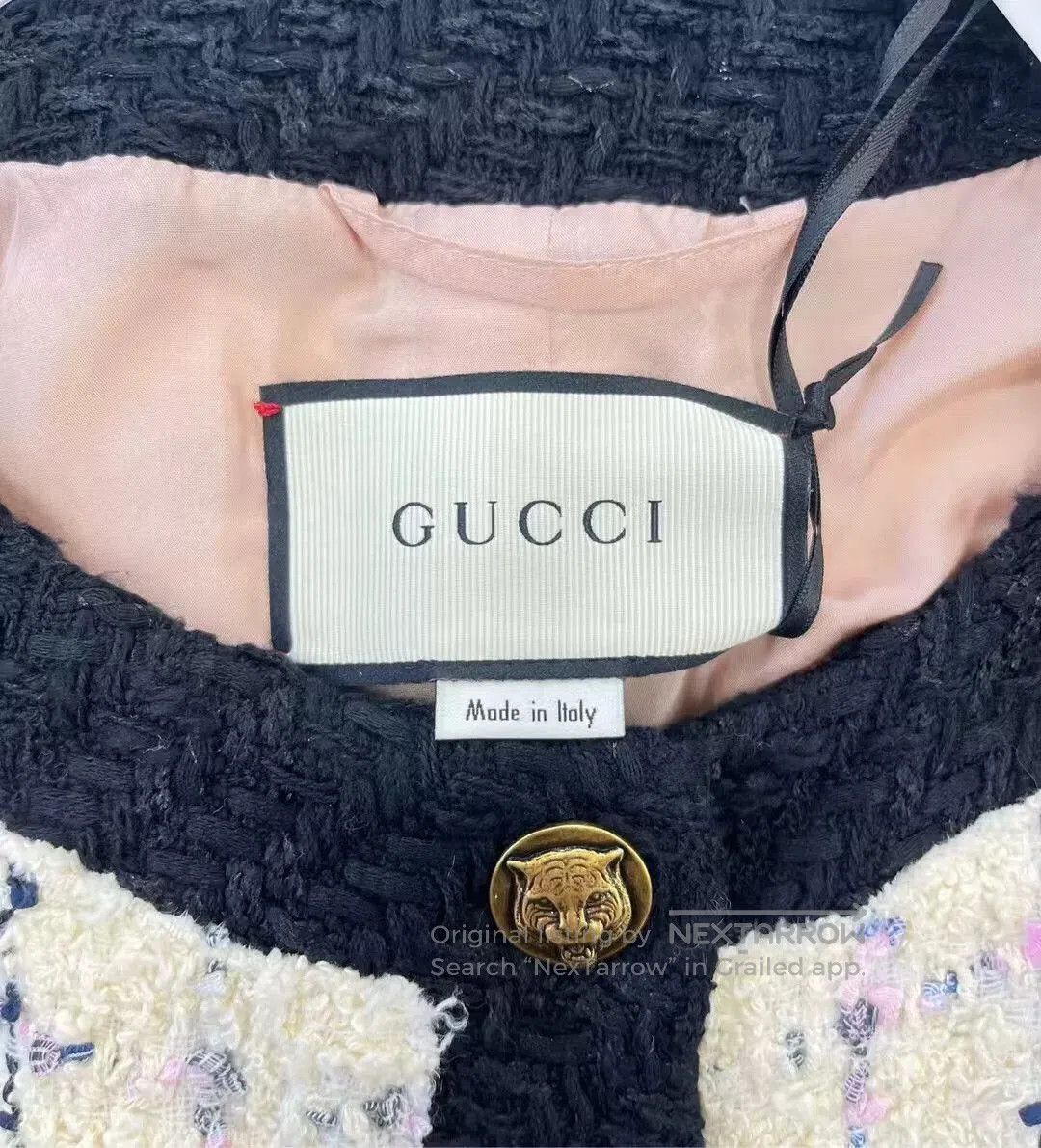 Gucci ivory rainbow tweed cardigan from Gucci. Size M / US 6-8 / IT 42-44 - 3 Thumbnail