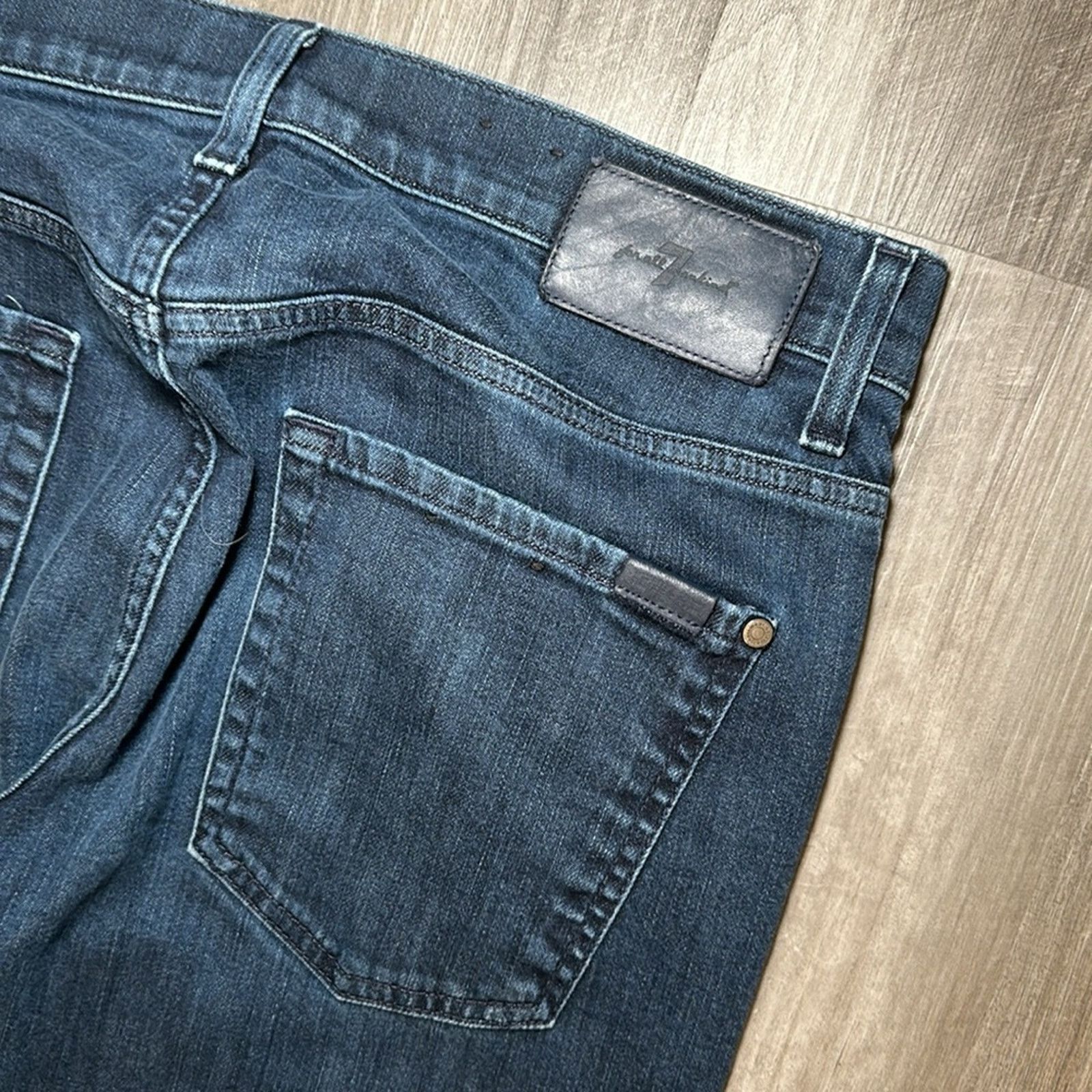 7 For All Mankind 7 For All Mankind Luxe Paxtyn Tapered Skinny Jeans - 33 Size US 33 - 5 Thumbnail