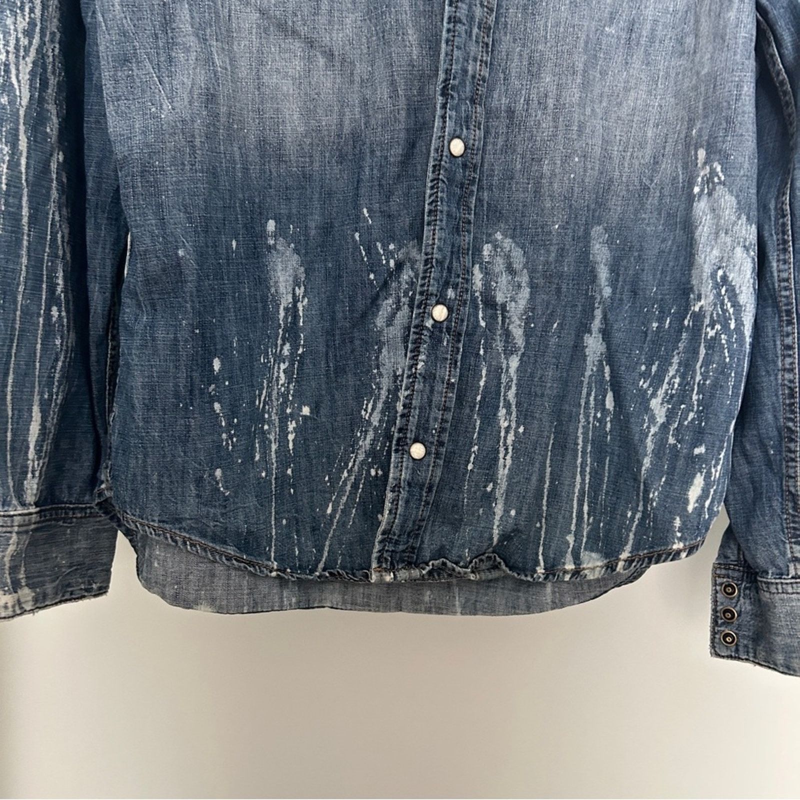 True Religion True religion Ryan western button down paint chambray top L Size US L / EU 52-54 / 3 - 3 Thumbnail