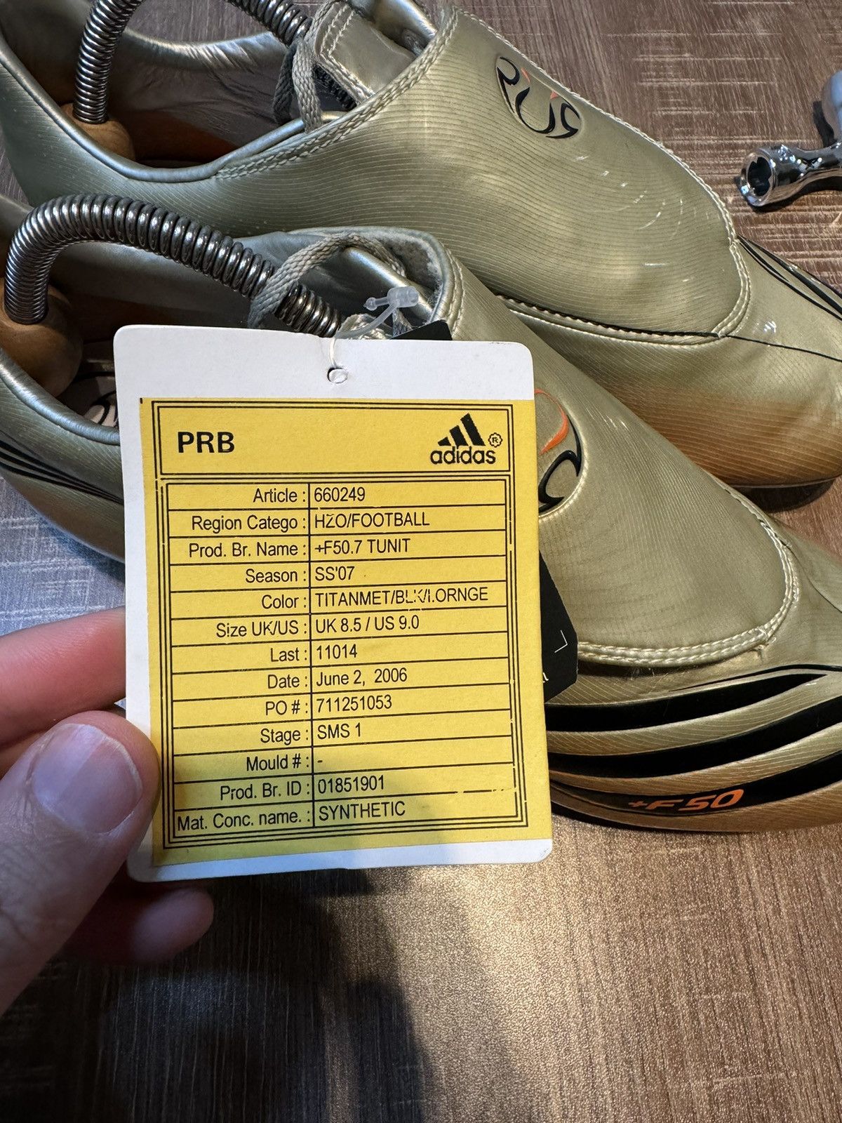 Adidas NEW 2006 Elite Adidas Sample Tunit F50 FG Size 9 US Pro Gold Size US 9 / EU 42 - 7 Thumbnail