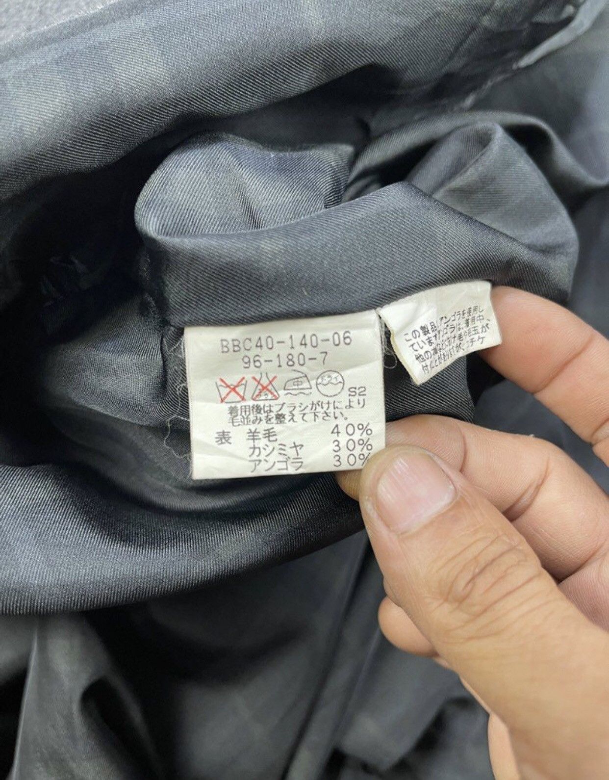 Burberry Burberry London Charcoal Grey Cashmere/Wool /Angora Overcoat Size US L / EU 52-54 / 3 - 5 Thumbnail