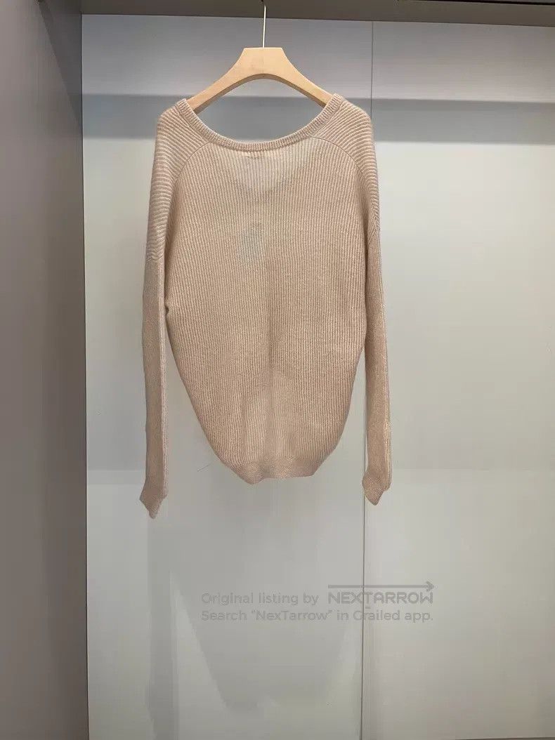 Brunello Cucinelli Brunello Cucinelli Nude pink nylon mohair sweater Size M / US 6-8 / IT 42-44 - 2 Thumbnail