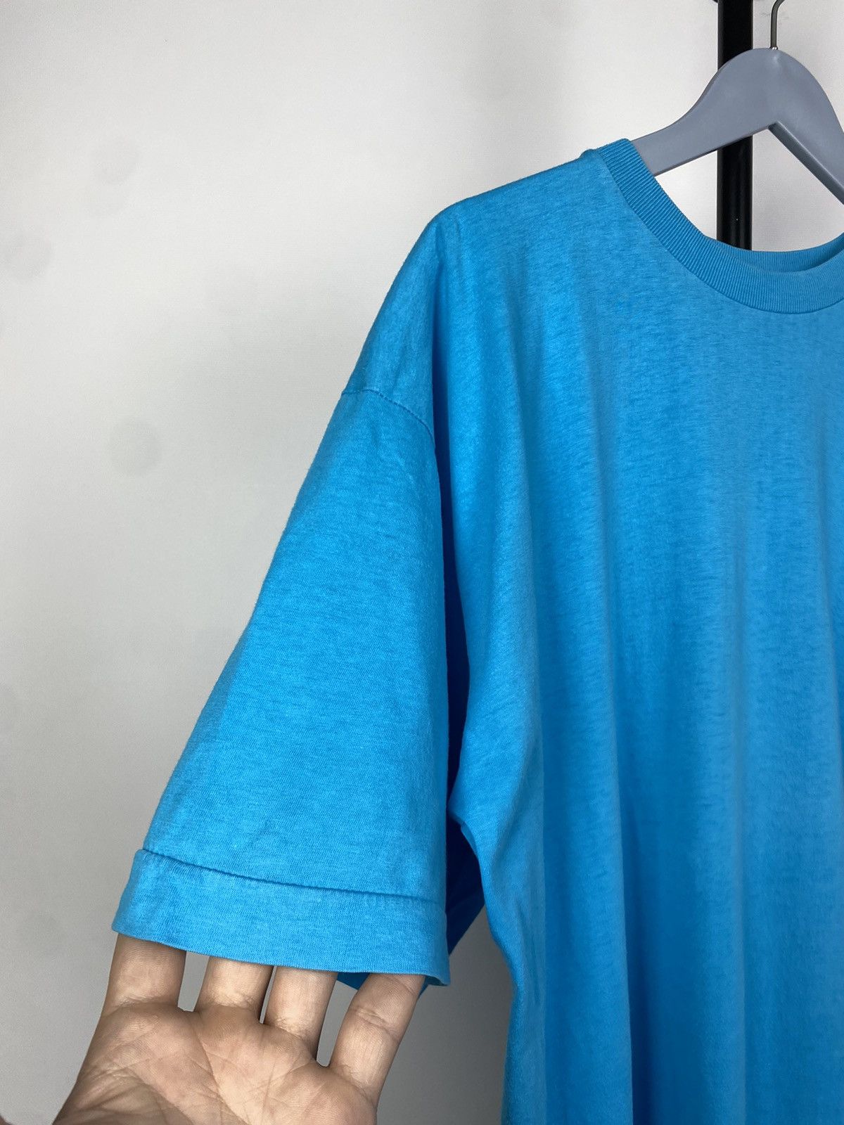 Japanese Brand × Vintage Vintage 80s Japanese Style Faded Blank Tee shirt Y2K rare Size US L / EU 52-54 / 3 - 4 Thumbnail