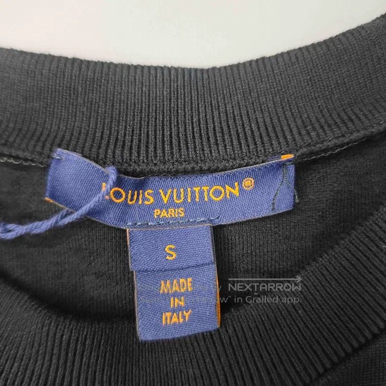 Louis Vuitton Louis Vuitton Black full logo chain knit short sleeves Size US S / EU 44-46 / 1 - 5 Thumbnail