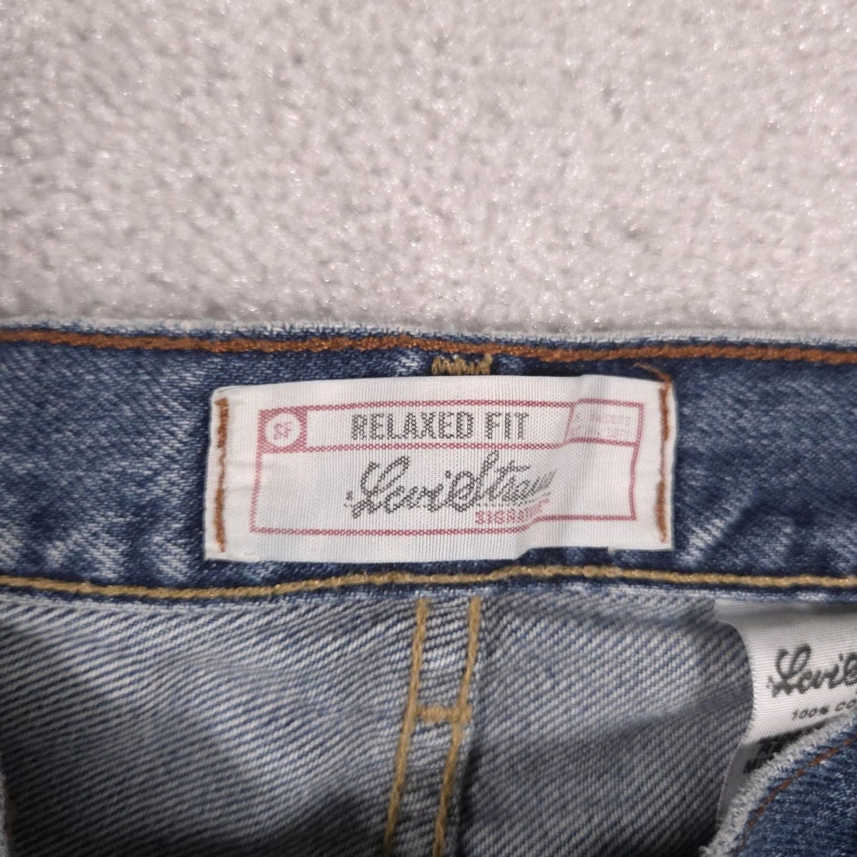 Vintage Levi Strauss Signature Jeans Womens 12 Short Blue High Rise Relaxed Tapered Jeans Size 34" / US 12 / IT 48 - 6 Thumbnail