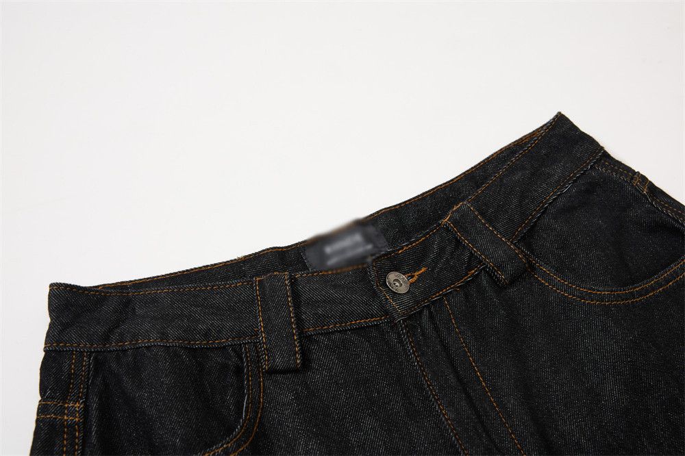 Vintage Men's American retro simple casual loose wide-leg jeans Size US 32 / EU 48 - 4 Thumbnail