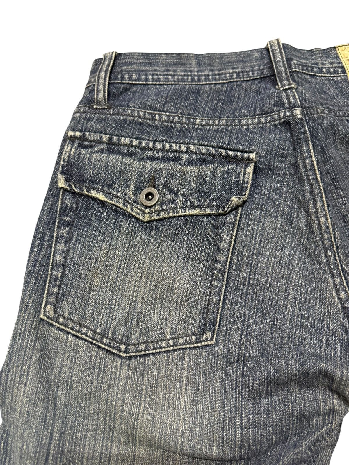 Le Grande Bleu (L.G.B.) Flared Jeans Rupert Difference Distressed Rare Design Denim Size US 30 / EU 46 - 22 Thumbnail