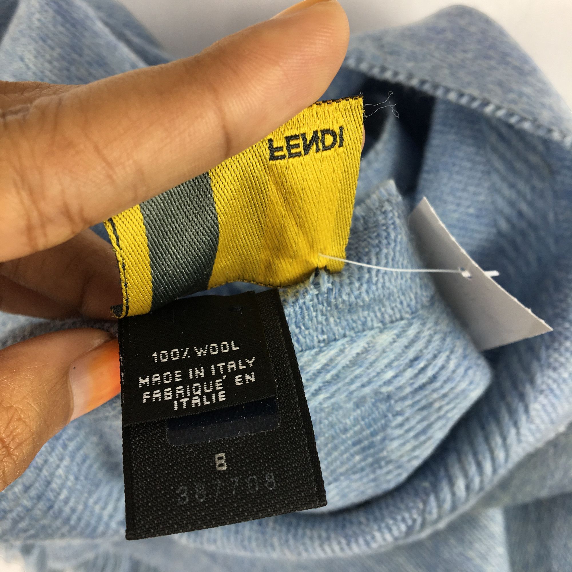 Fendi Vintage Fendi Scarf Muffler Wool Cashmere Scarves Size ONE SIZE - 4 Thumbnail