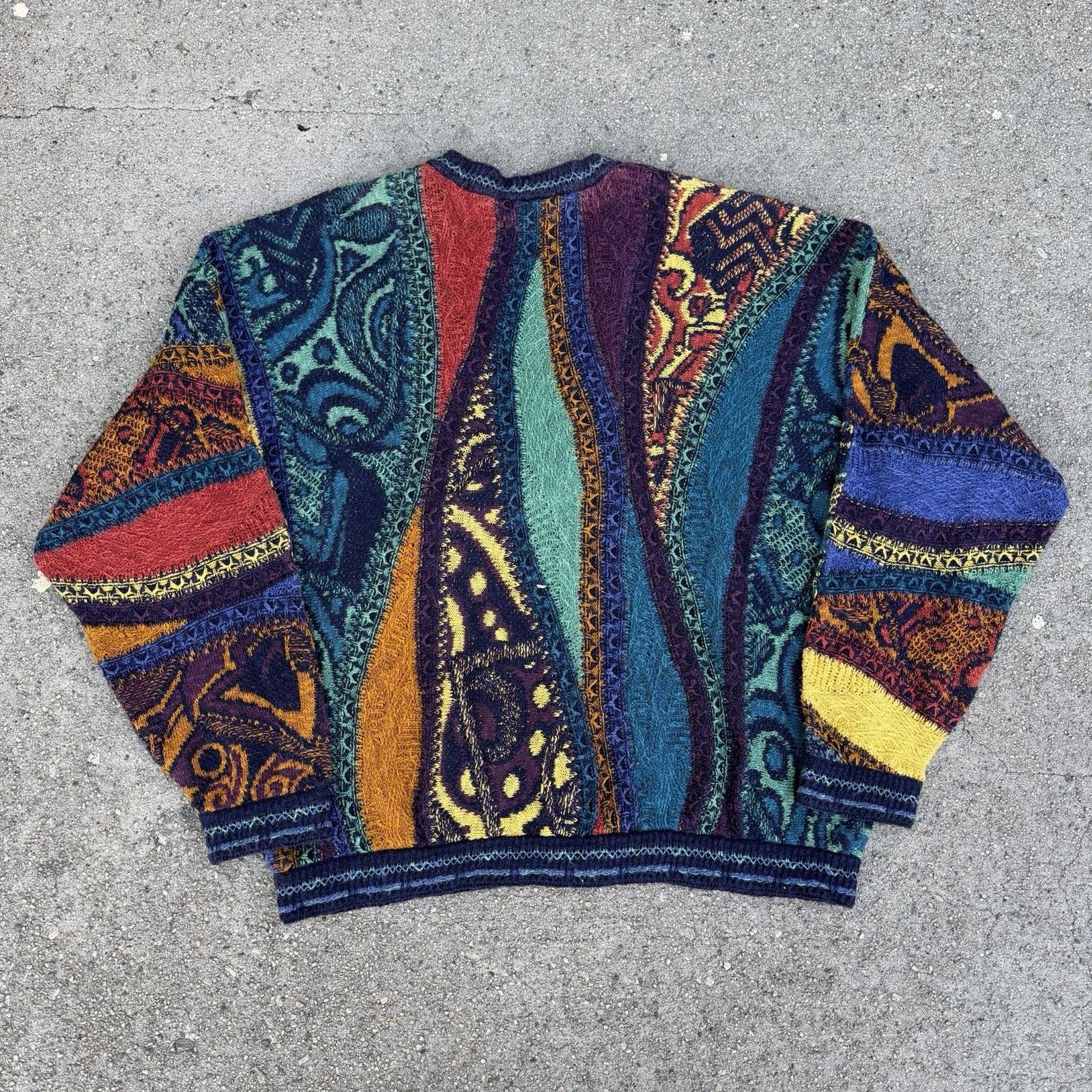Coogi × Vintage Vintage Coogi Classic Cardigan Knit Sweater Biggie Cosby Size US M / EU 48-50 / 2 - 2 Thumbnail