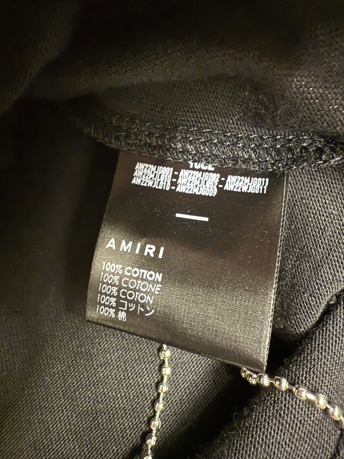 Amiri × Wes Lang Checked Skull Tee Black. BNWT. RRP £590 Size US M / EU 48-50 / 2 - 10 Thumbnail