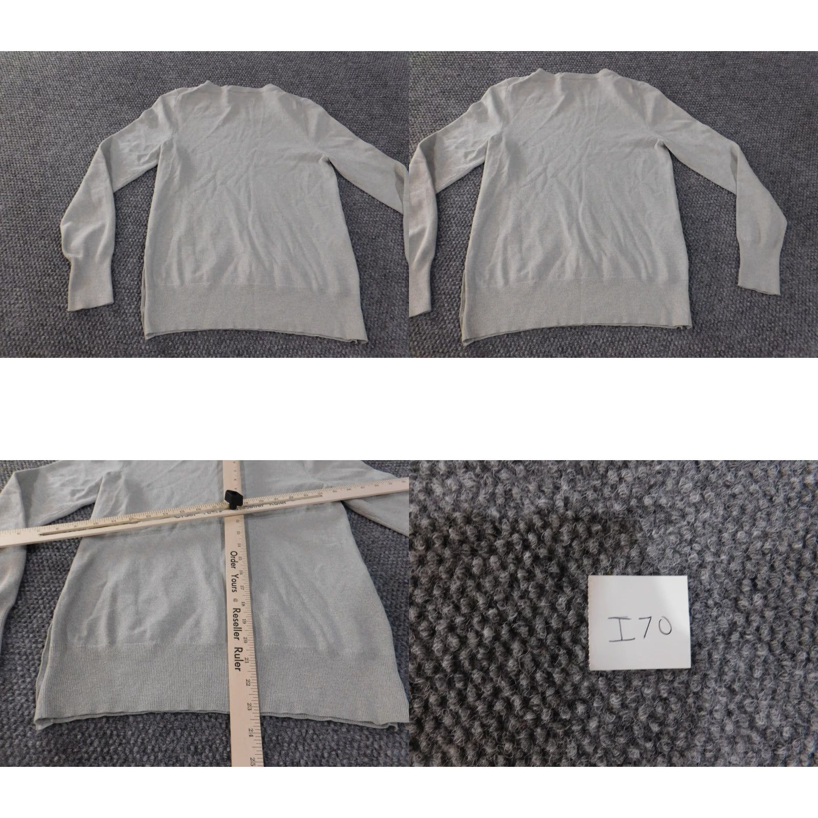 Ann Taylor Ann Taylor Sweater Pullover Womens Small Gray Knit Viscose Stretch Casual Size S / US 4 / IT 40 - 8 Thumbnail