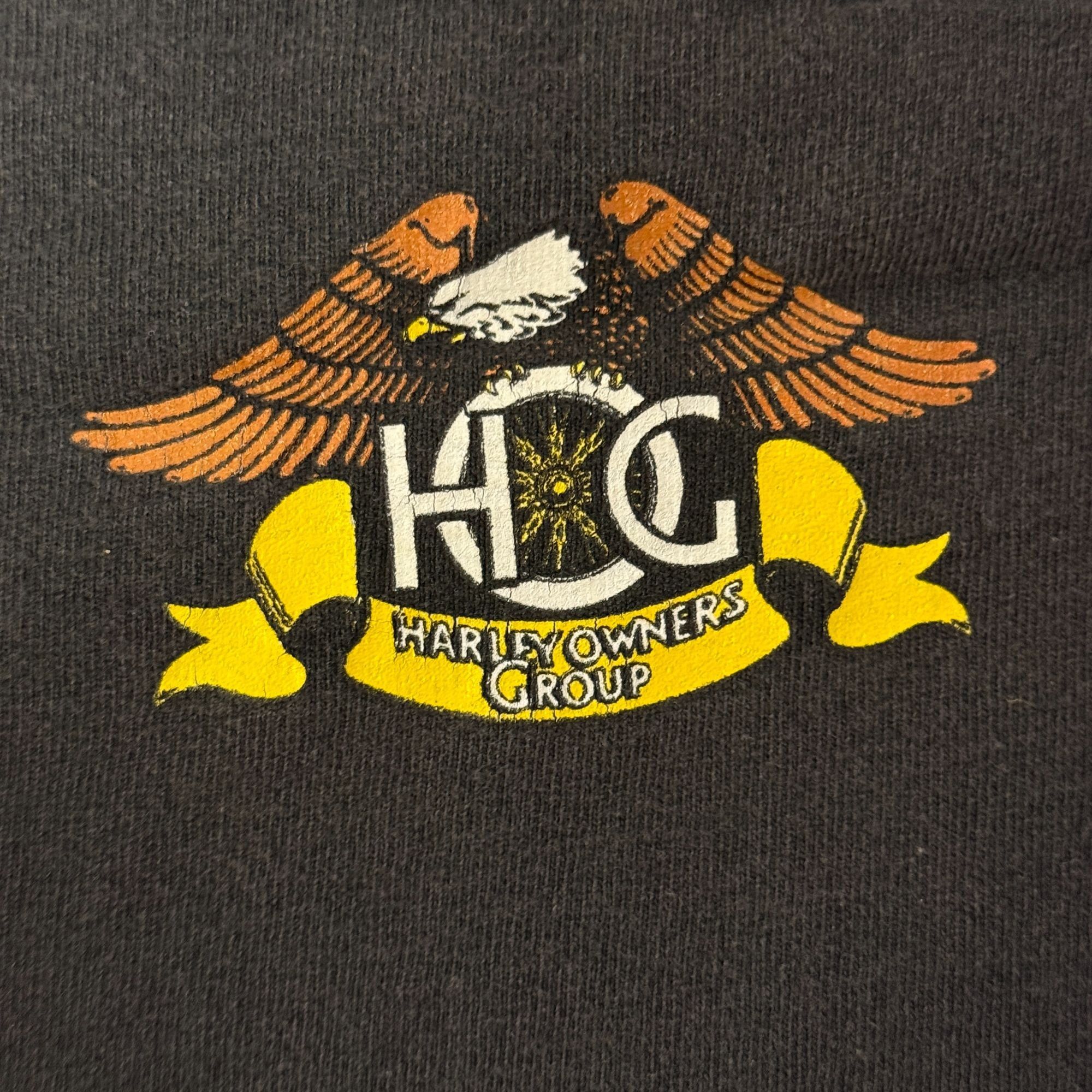 Hanes Vtg MONTANA Harley Davidson Motorcycle HOG Biker T Shirt M Size US M / EU 48-50 / 2 - 4 Thumbnail