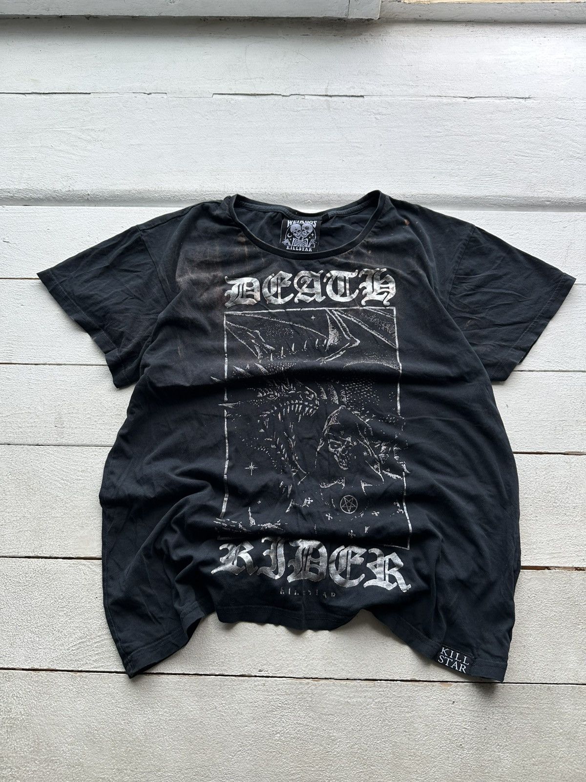 🚨CRAZY Y2K KILLSTAR Avant Garde VINTAGE Opium Short Sleeve