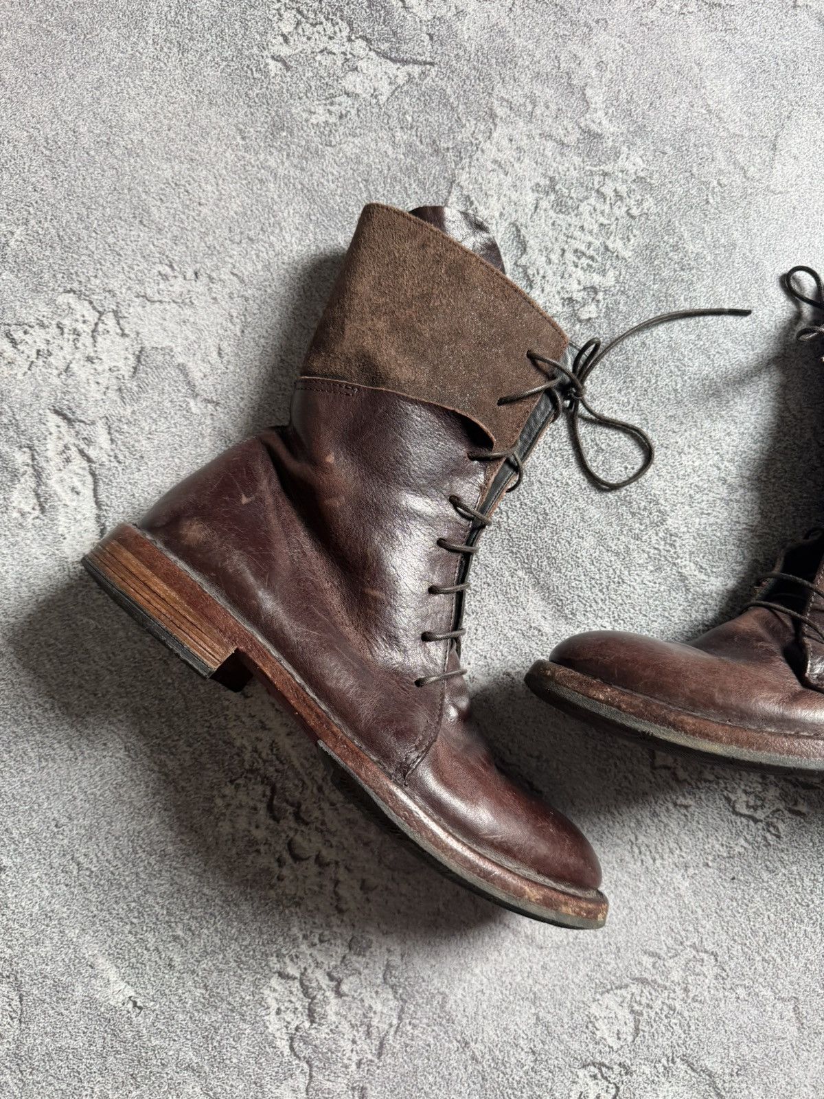 MoMA MOMA 37 brown leather Avantgarde shoes boots casual designer Size US 7 / IT 37 - 5 Thumbnail