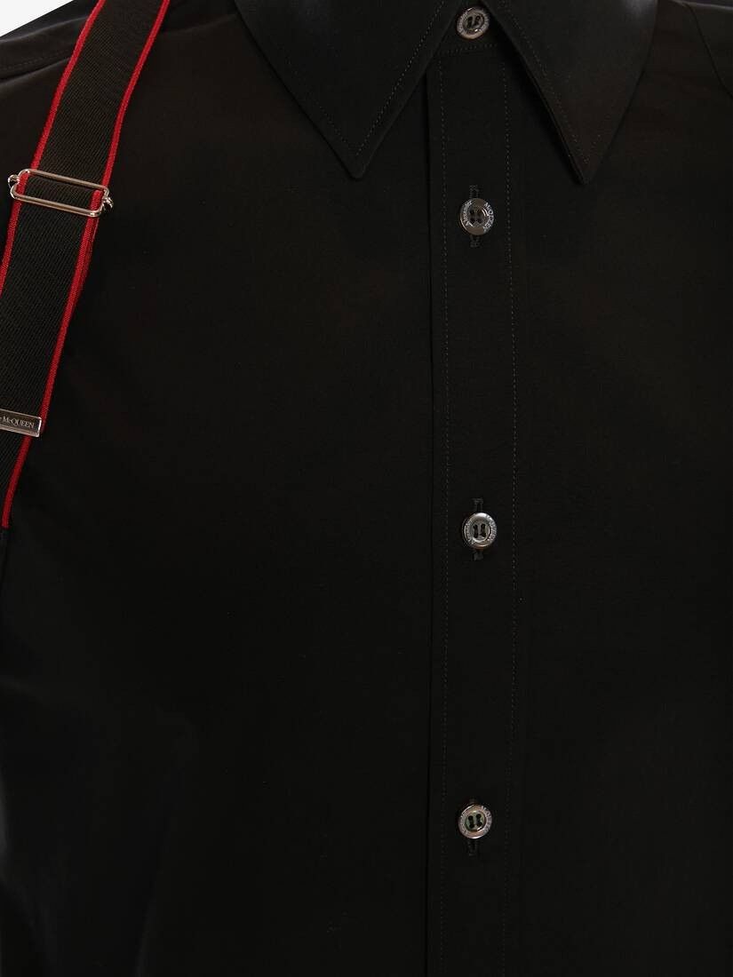 Alexander McQueen o1w1db10725 Alexander McQueen Signature Harness Shirt Black Size US S / EU 44-46 / 1 - 2 Thumbnail