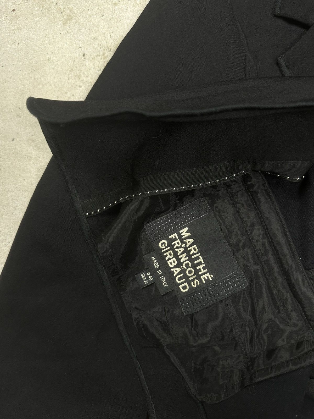 Marithe + Francois Girbaud 2000s Marithe Francois Girbaud Black Blazer Jacket Size XL / US 12-14 / IT 48-50 - 9 Thumbnail