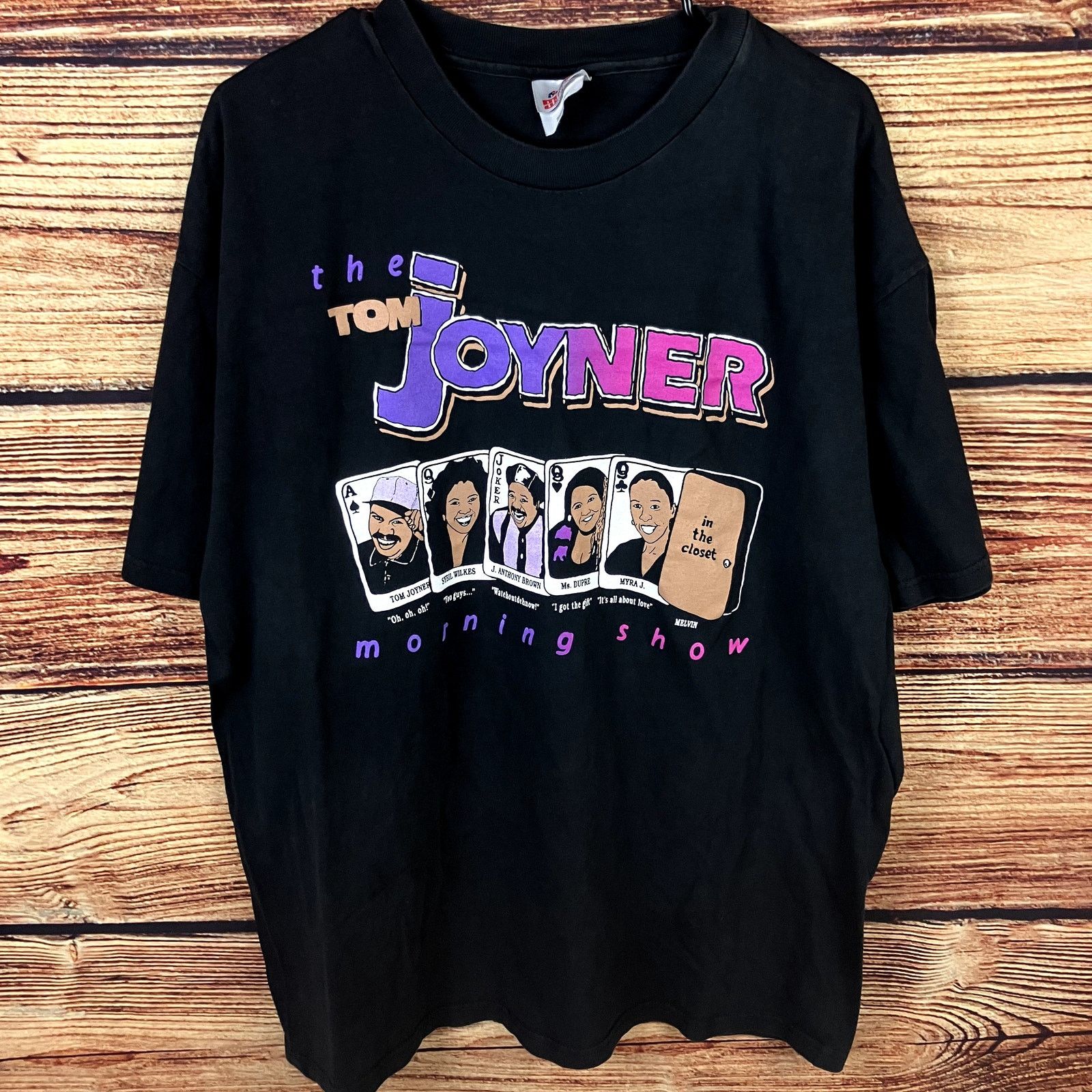 Hanes × Vintage Vintage 1990s The Tom Joyner Morning Show Comedy T-shirt Size US XL / EU 56 / 4 - 2 Thumbnail