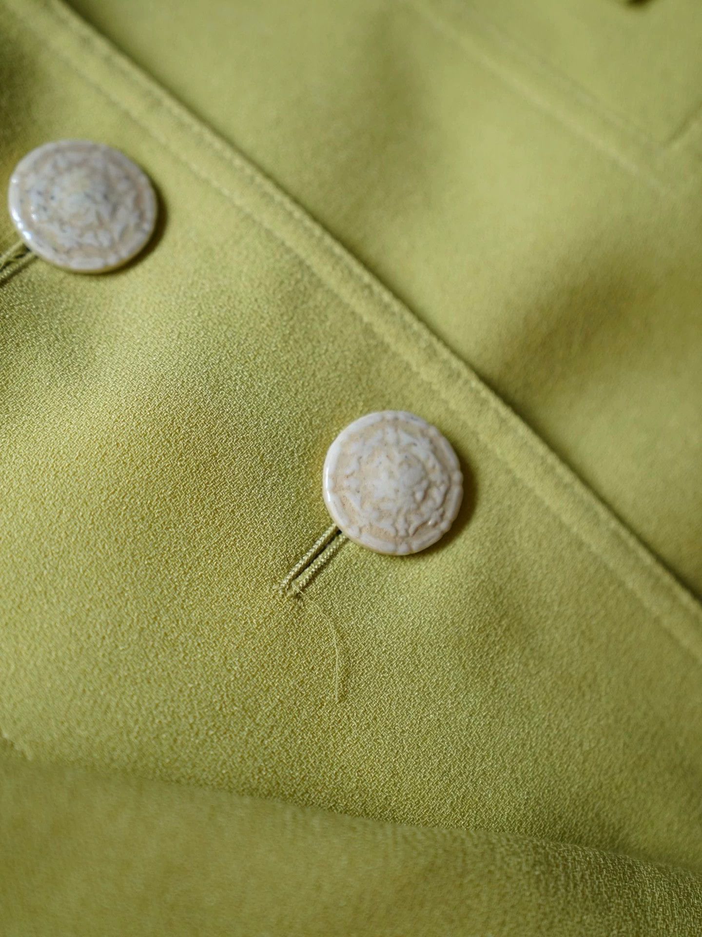 Christian Lacroix Vintage Christian Lacroix 1996 Pale Green Wool Set Size XS / US 0-2 / IT 36-38 - 7 Thumbnail