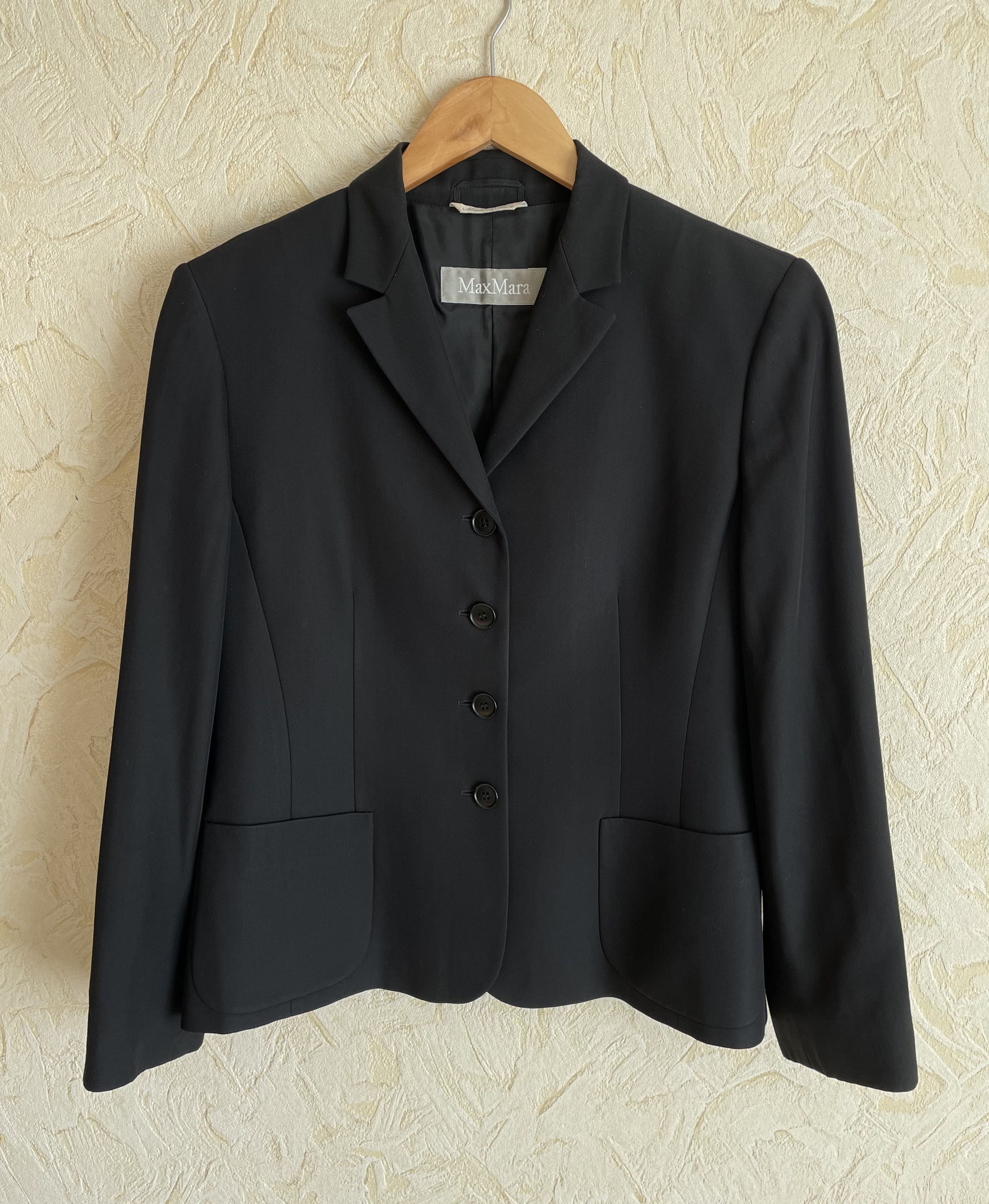 Max Mara Black Fleece Wool Blazer main image 0