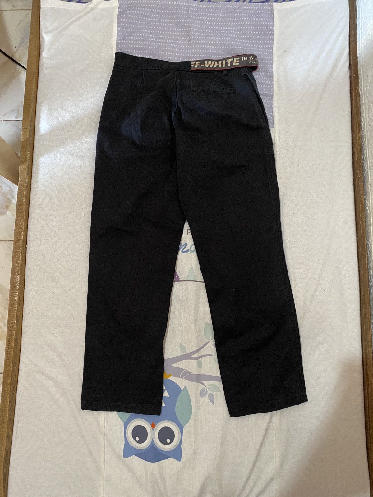 Off-White Off-White OW Belted Chino Black Pants Size US 33 - 12 Thumbnail