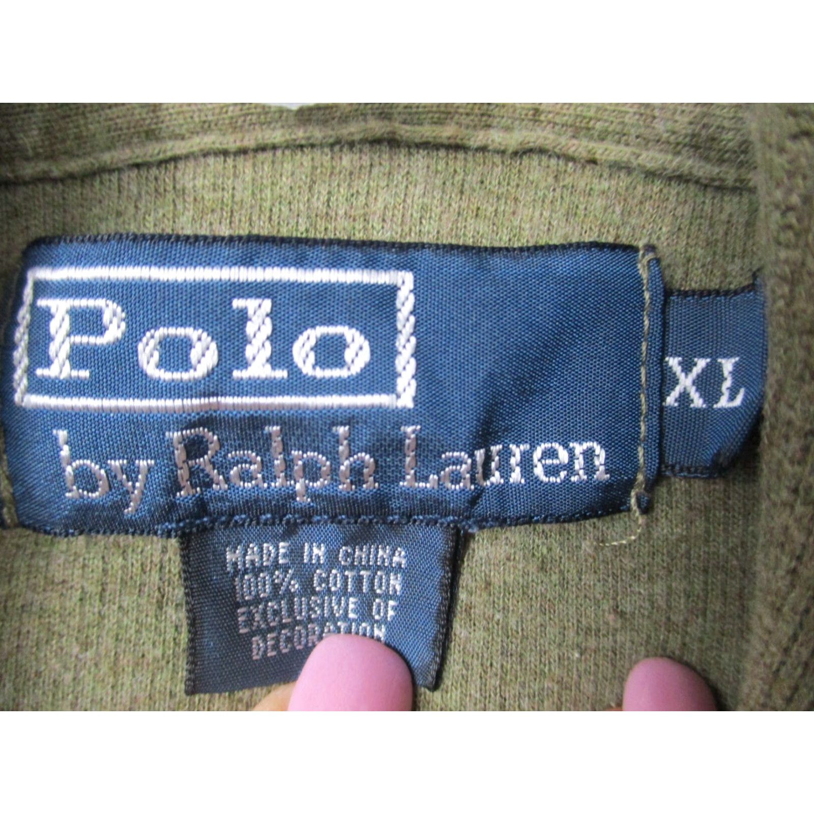 Polo Ralph Lauren VINTAGE Polo Ralph Lauren Hoodie Jacket Mens XL Green Full Zip Pockets Fleece Size US XL / EU 56 / 4 - 3 Thumbnail