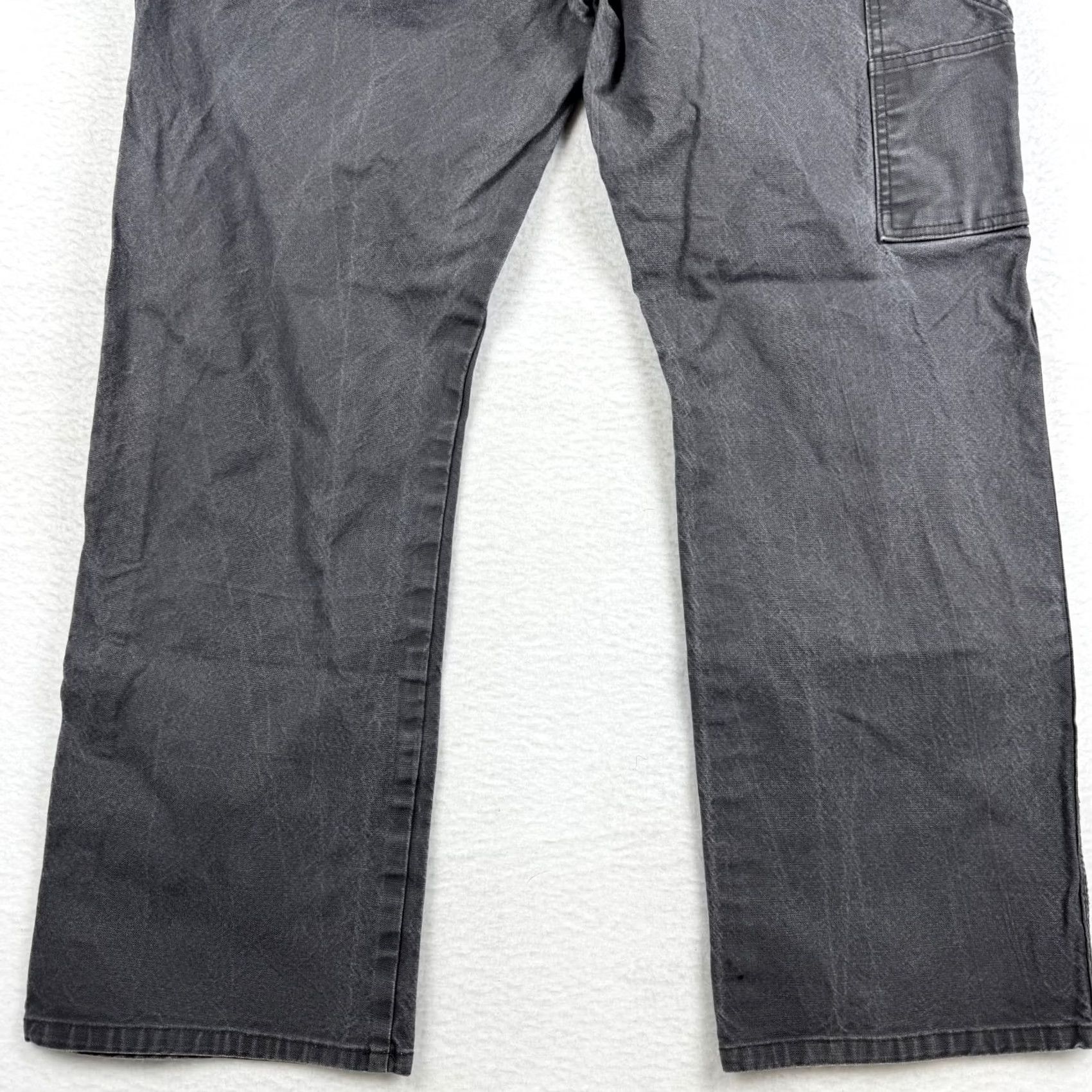 Dickies Dickies Carpenter Pants Mens 38x30 Gray Duck Canvas 5-Pocket Cargo Workwear Straight Leg Size US 38 / EU 54 - 3 Thumbnail