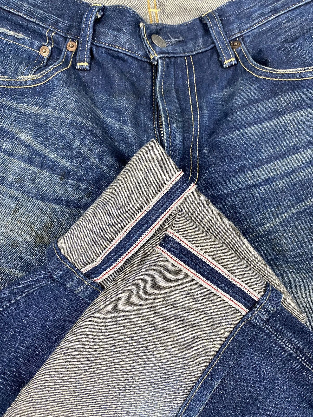 Levi's × Vintage Vintage Levis 502 Selvedge Faded Dirty Jeans Size US 29 - 9 Thumbnail