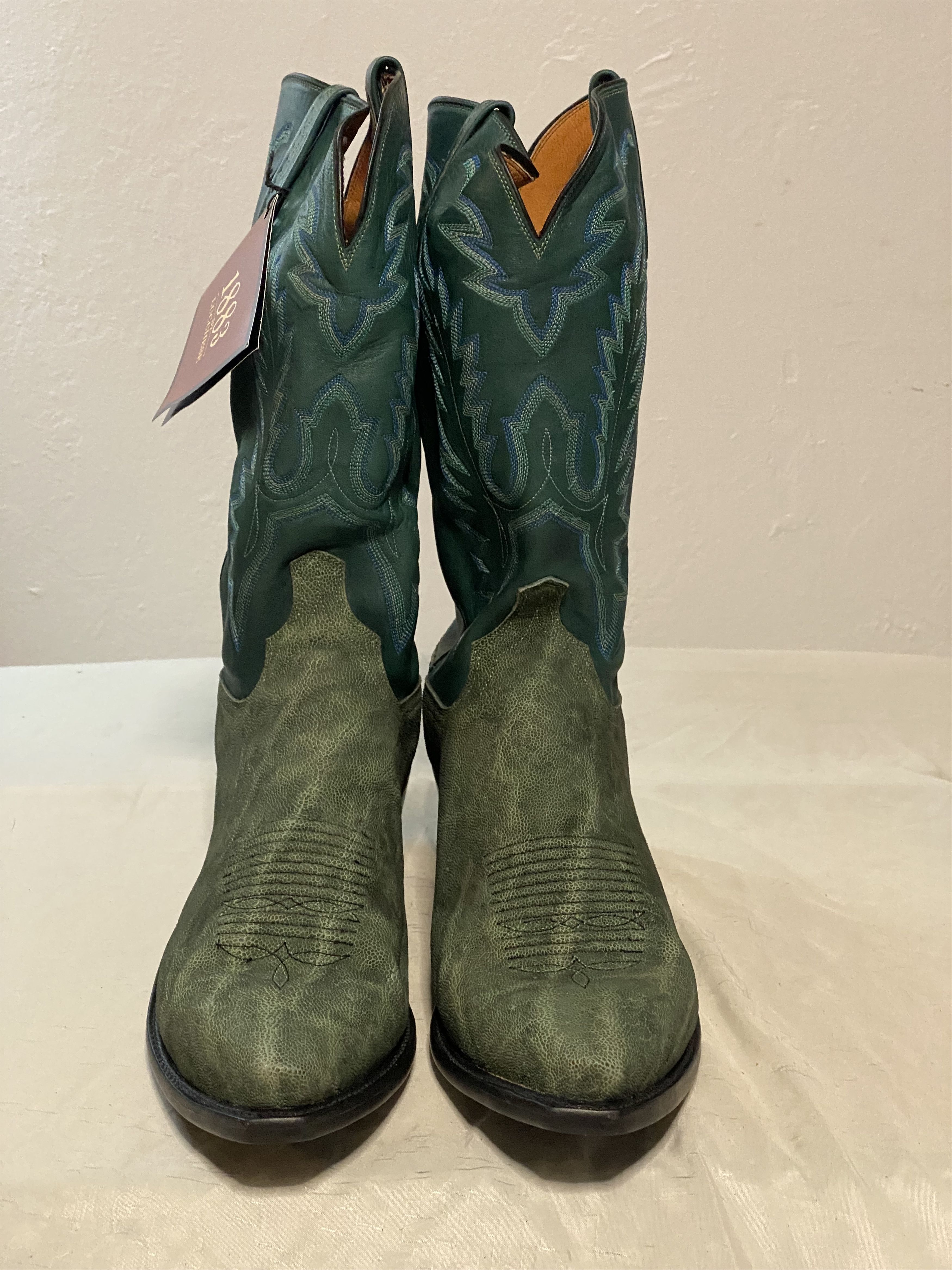 Lucchese RARE 1883 By Lucchese Mens Western Boots Size US 13 / EU 46 - 2 Thumbnail