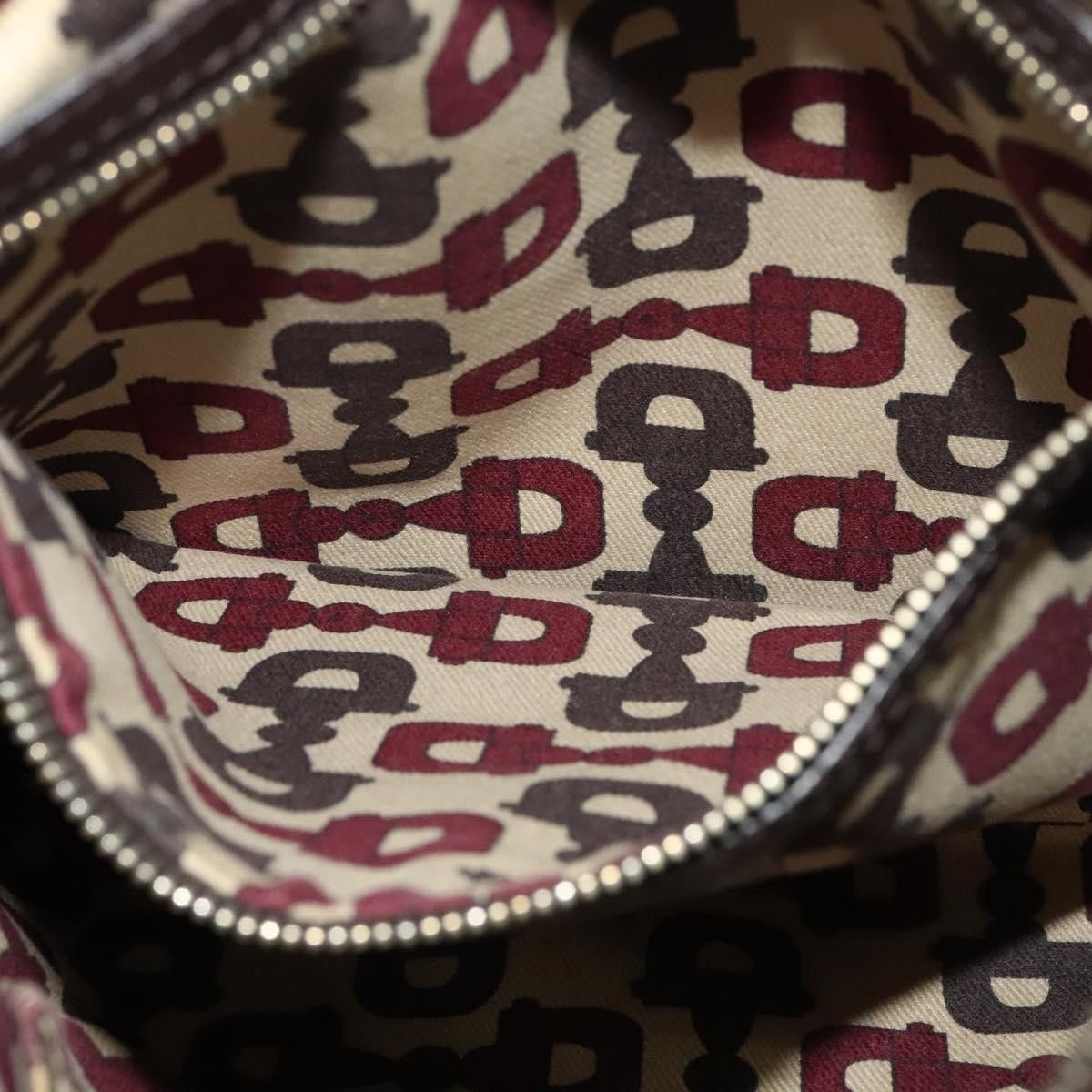 Gucci GUCCI GG Canvas Web Sherry Line Shoulder Bag Beige Gold Red Size ONE SIZE - 19 Thumbnail