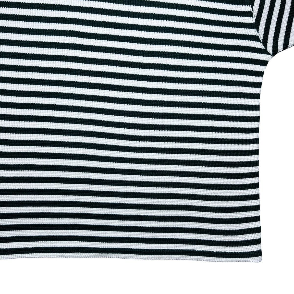 Polo Ralph Lauren Polo Ralph Lauren Green Striped Spell Out Thermal Knit Tee Size US XL / EU 56 / 4 - 13 Thumbnail