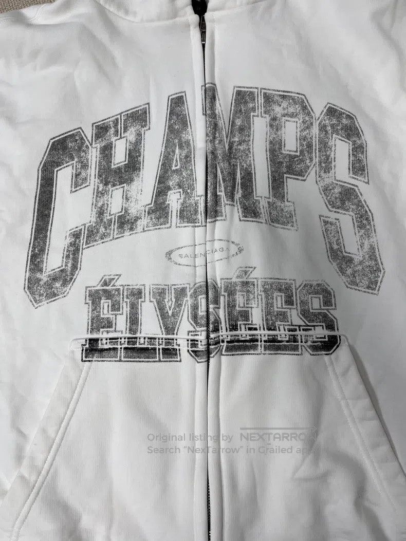 Balenciaga Balenciaga Letter Pattern Printed Hooded Zip-Up Casual Swe Size US S / EU 44-46 / 1 - 3 Thumbnail