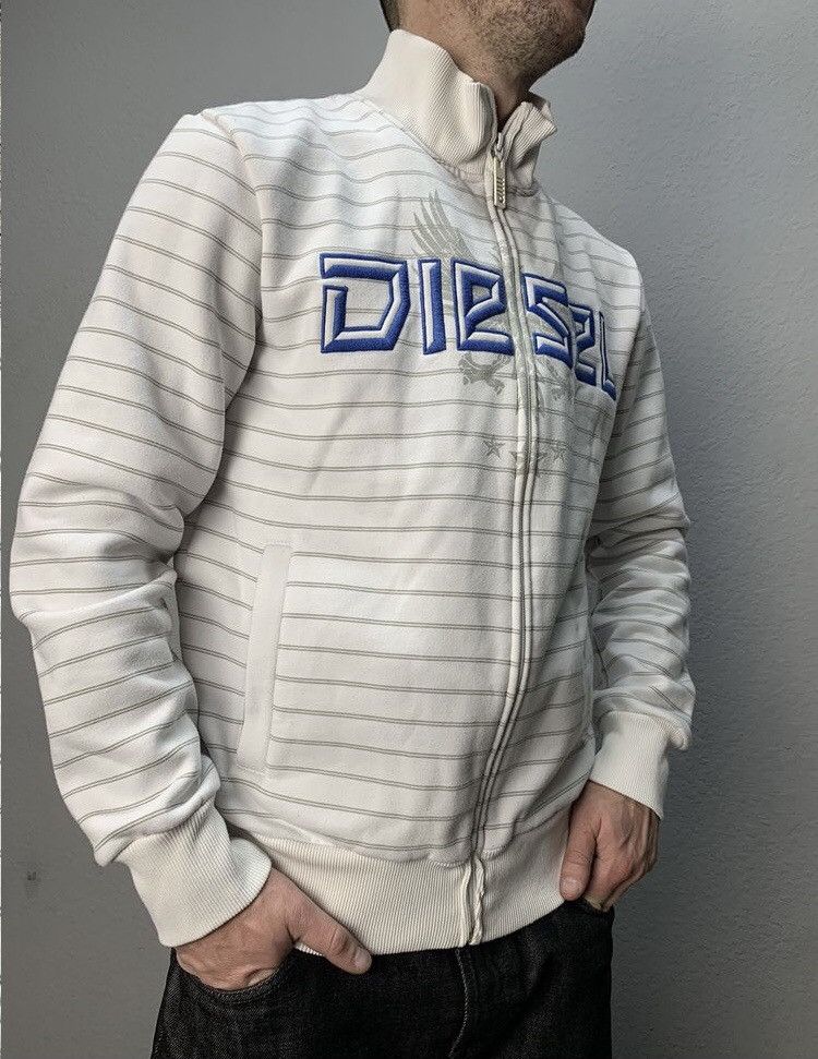 Diesel Vintage Big Logo Diesel Zip-hoodie Y2K Swetshirt Size US L / EU 52-54 / 3 - 3 Thumbnail