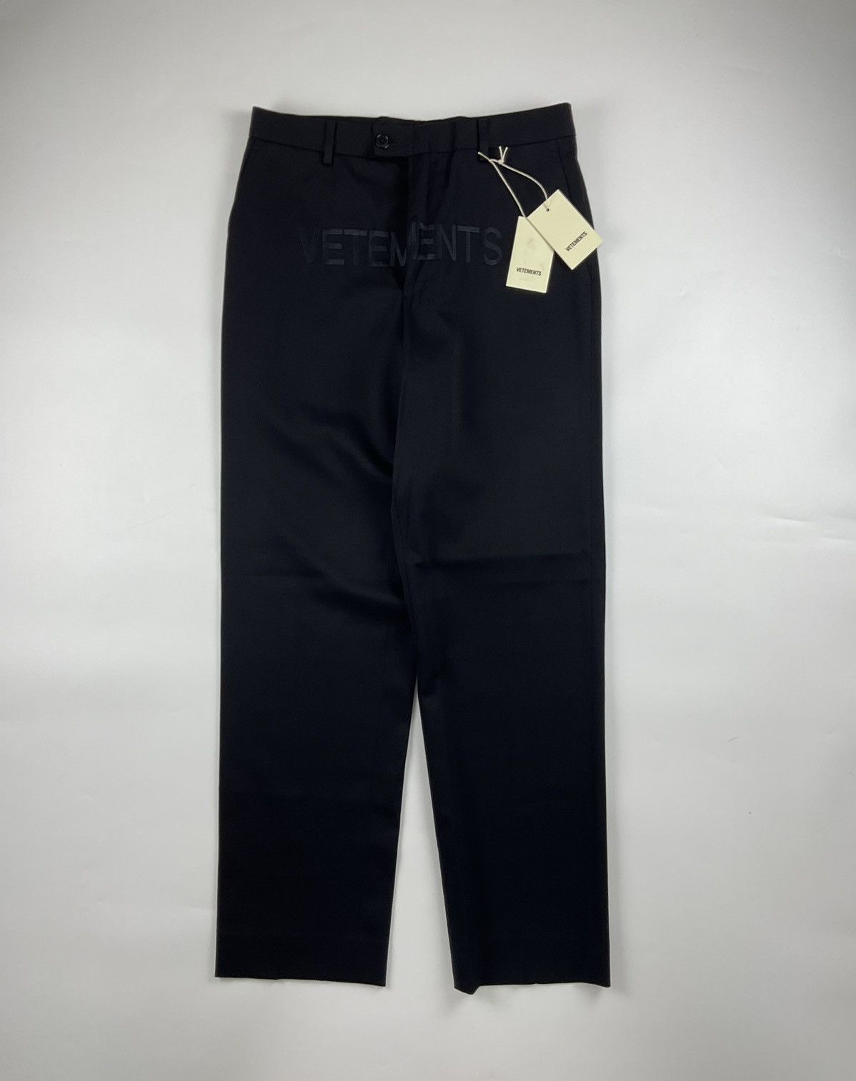 Vetements Vetements F/W'17 Crotch Logo Wool Trouser Size US 32 / EU 48 - 1 Thumbnail