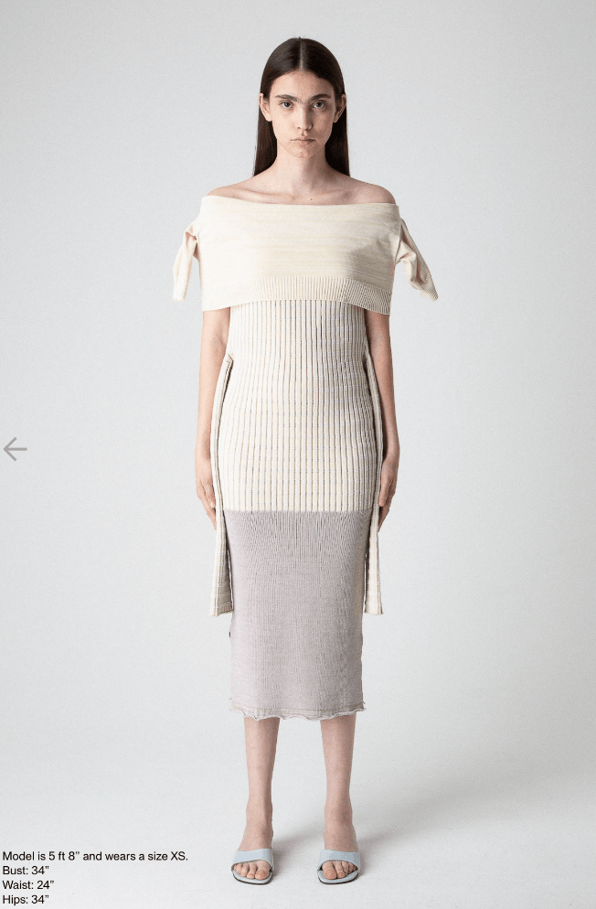 Maison Margiela $890 MM6 Maison Margiela Ribbed Dress Size S / US 4 / IT 40 - 2 Thumbnail